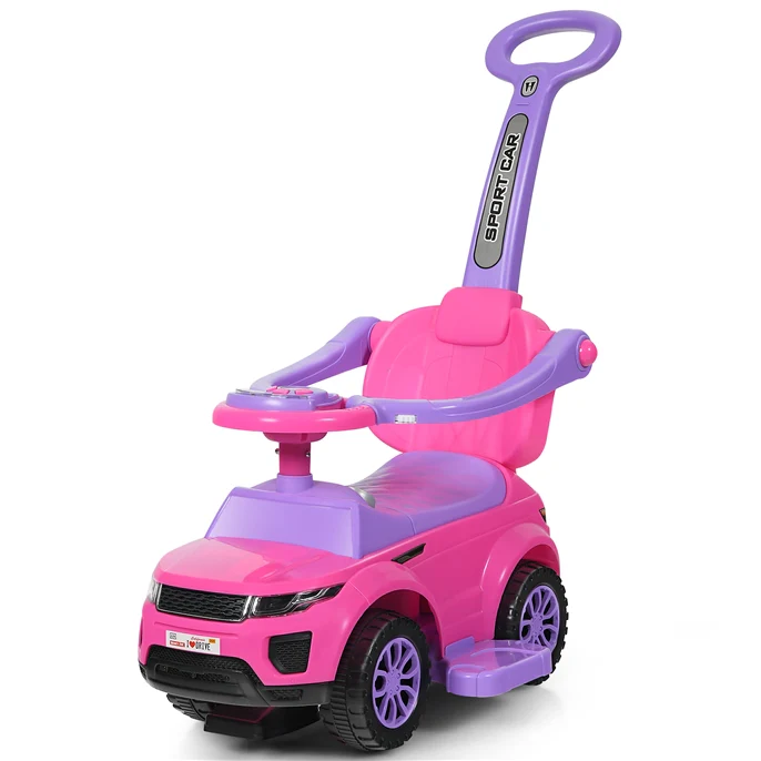 HONEY JOY 3 in 1 Kids Ride On Push Car, Stroller Sliding Walking Car with Horn, Music, Light - Image 10