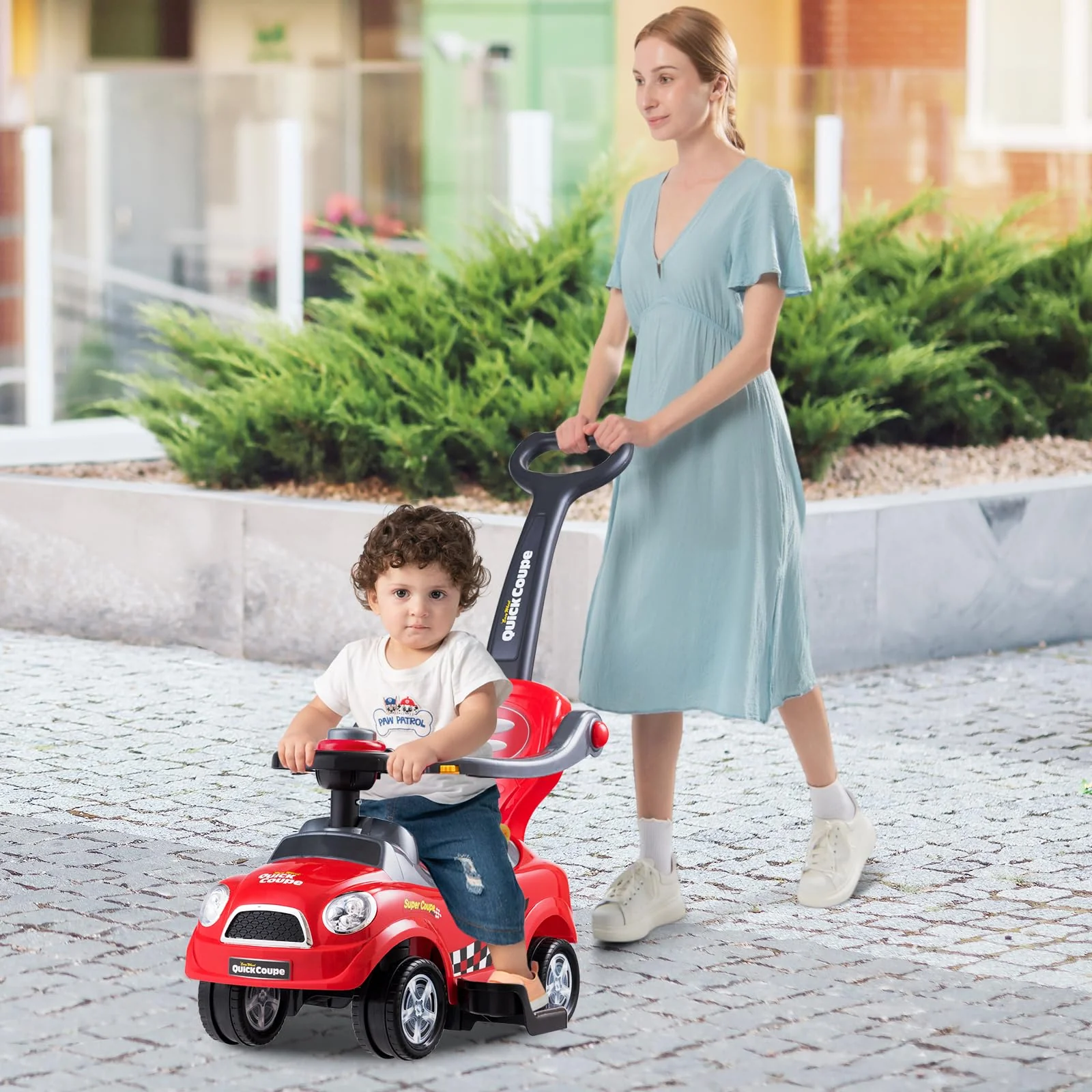 HONEY JOY 3-in-1 Ride On Push Car - Image 3