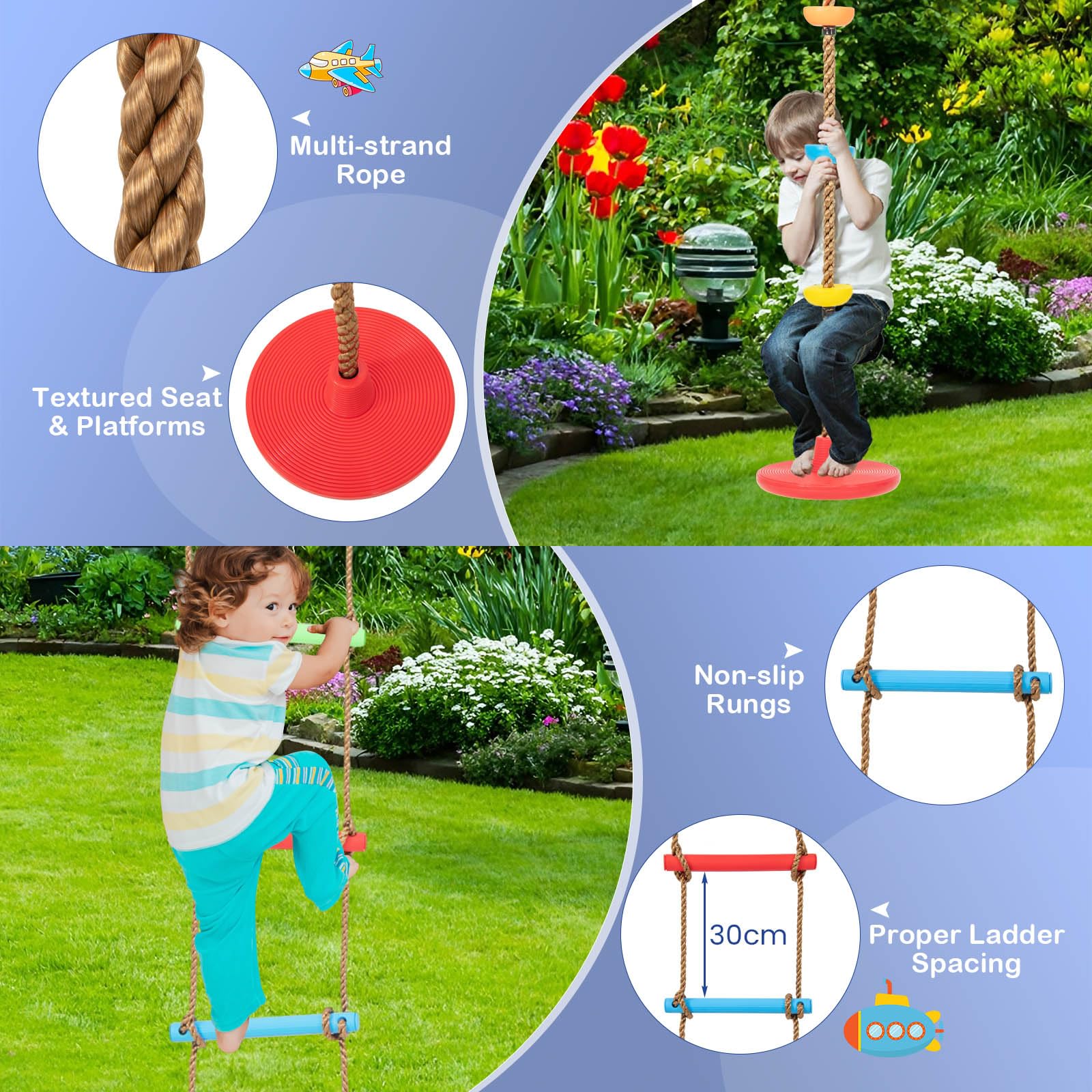 HONEY JOY 300KG Heavy Duty Swing Set - Image 5