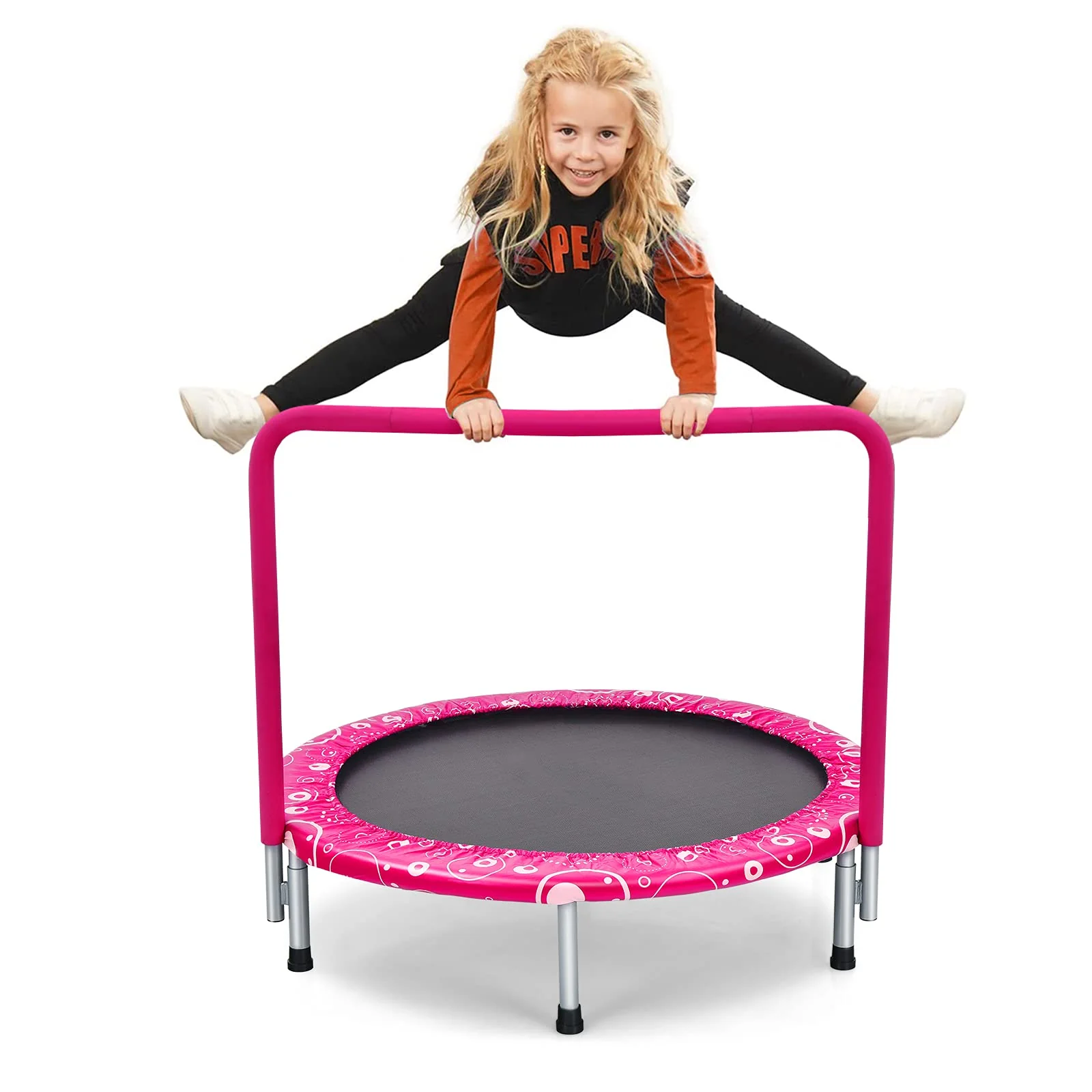 HONEY JOY 36” Kids Trampoline, Foldable Toddler Trampoline for Indoor and Outdoor - Image 10