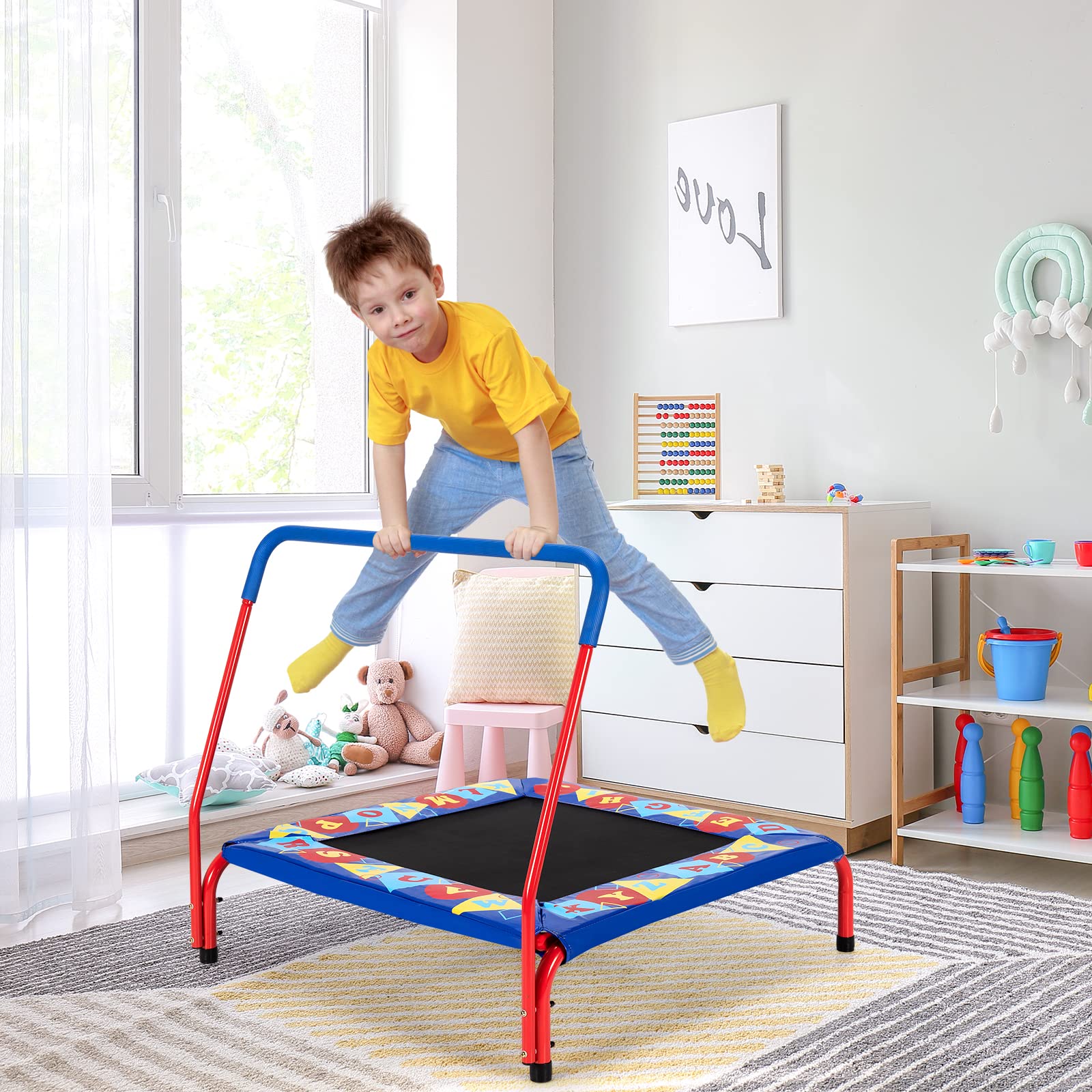 Baby JOY 36” Square Toddler Trampoline - Image 2