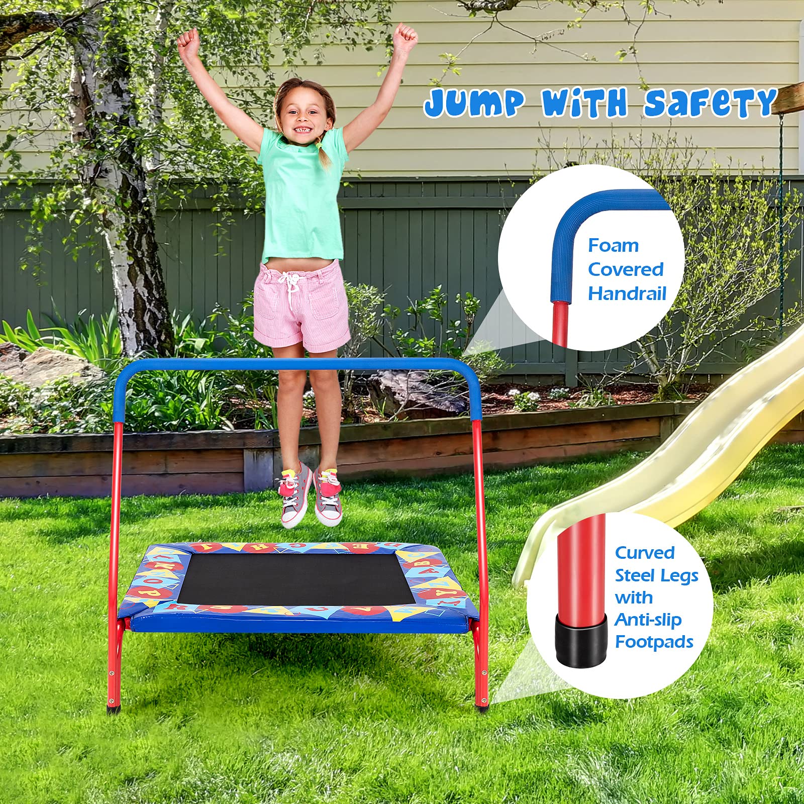 Baby JOY 36” Square Toddler Trampoline - Image 4