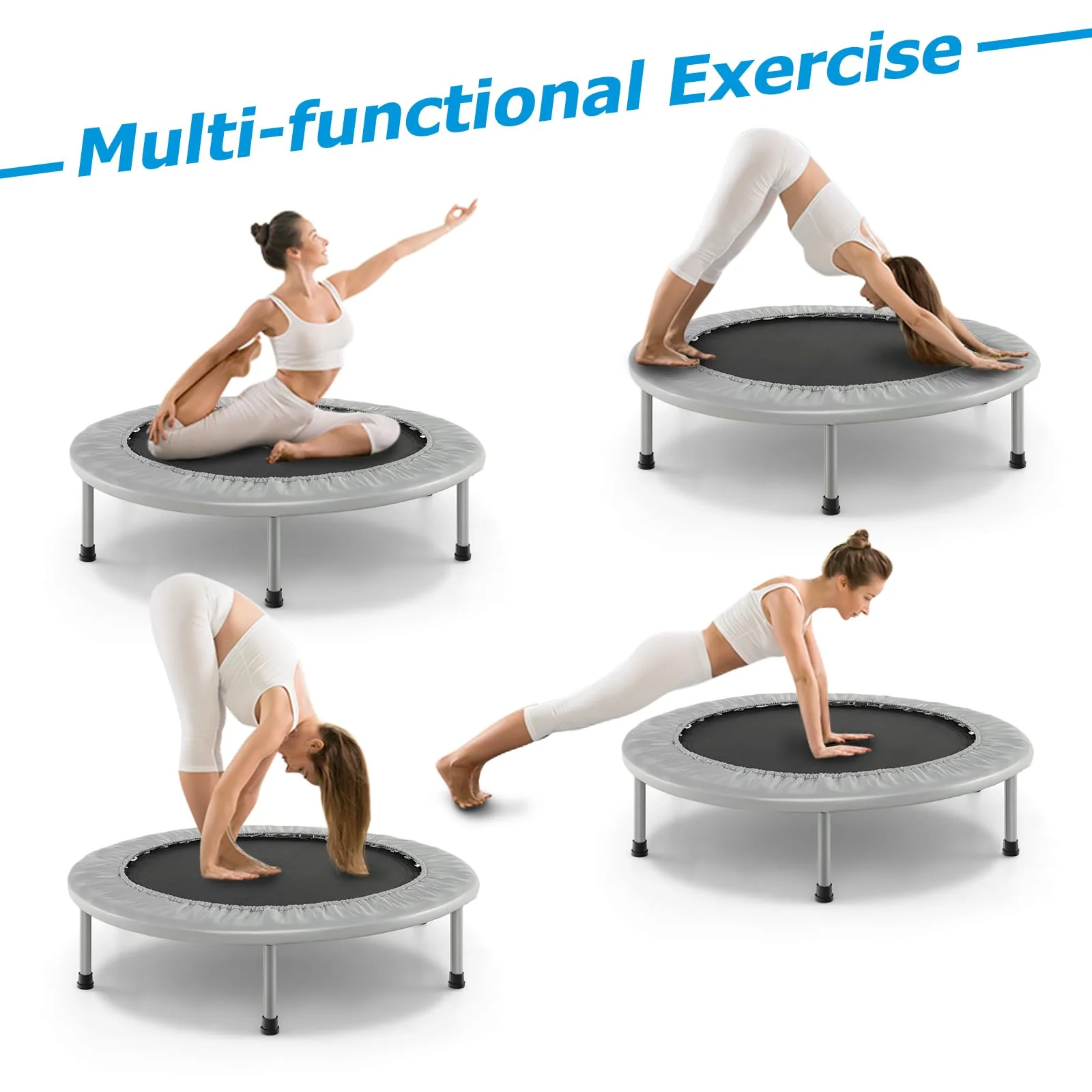 HONEY JOY 38” Mini Folding Trampoline - Image 5