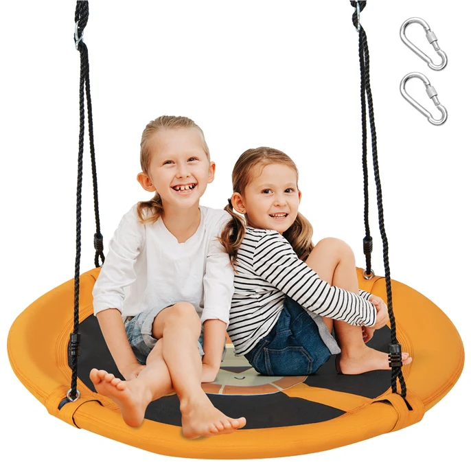 HONEY JOY 40”/100CM Saucer Tree Swing, Kids Flying Circle Swing Seat - Image 3