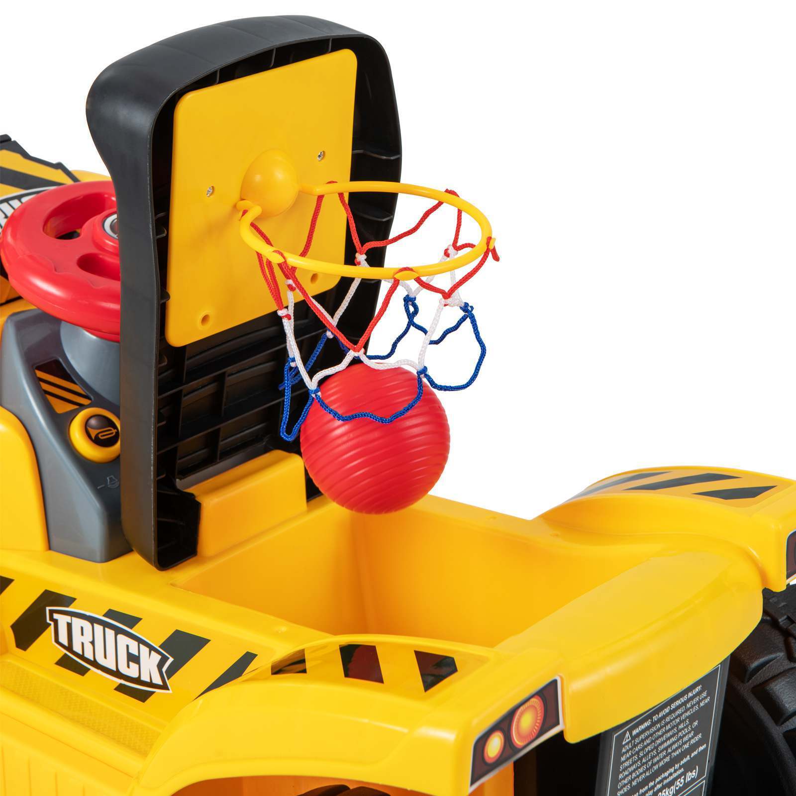 HONEY JOY 6V Kids Ride On Excavator Electric Vehicle Fun Digger Toy for Toddlers - Image 4