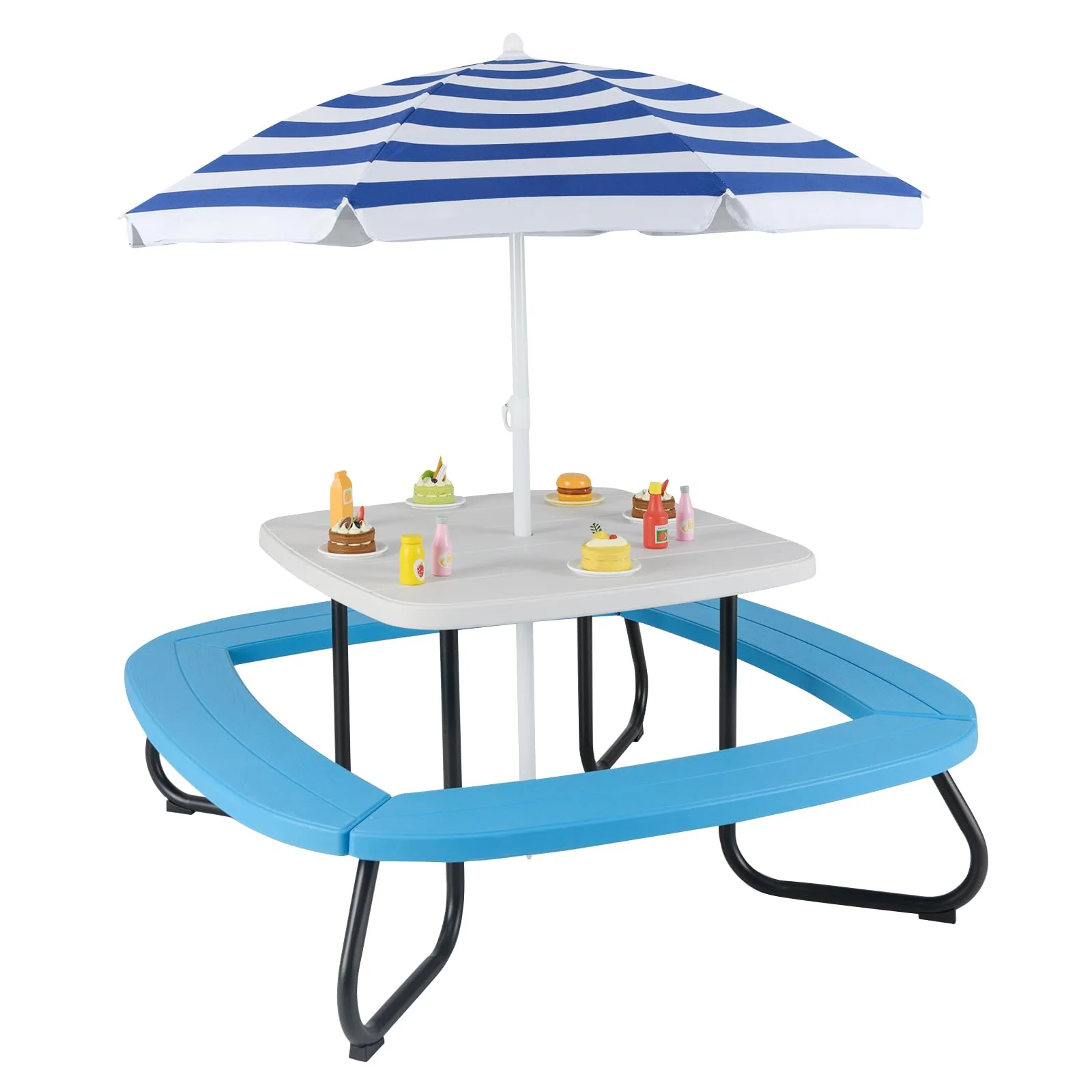 HONEY JOY 8 Person Kids Picnic Table, Outdoor Activity Table - Image 11