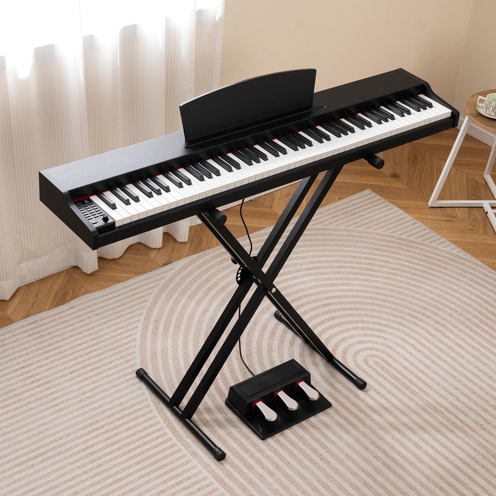 HONEY JOY 88-Key Keyboard Piano Set, Full Size Semi-weighted Digital Piano - Image 11