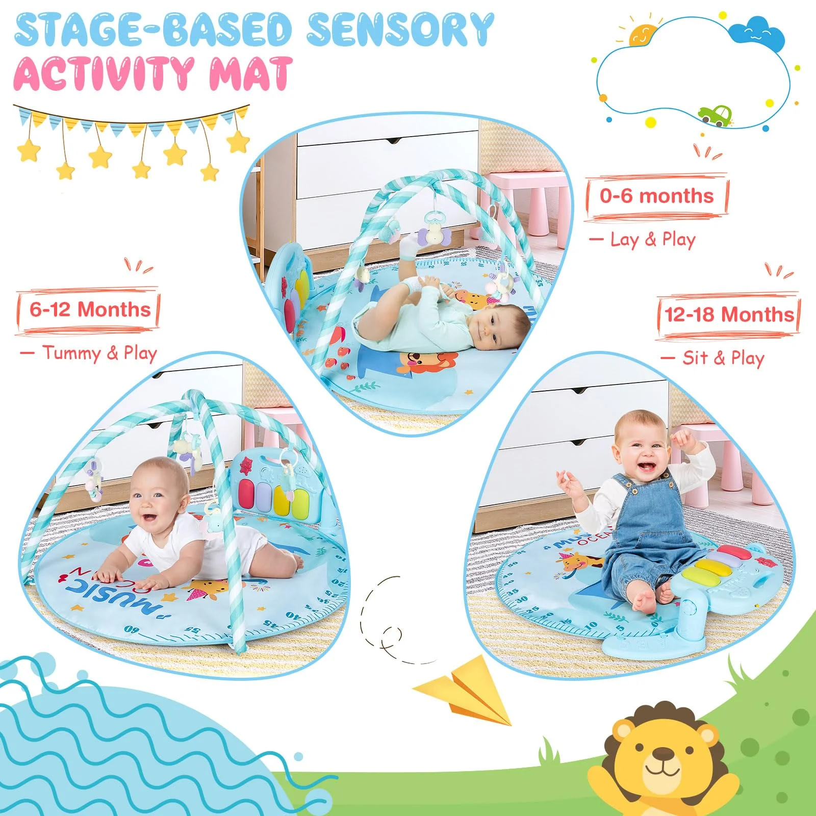 HONEY JOY Baby Gyms Play Mats - Image 4