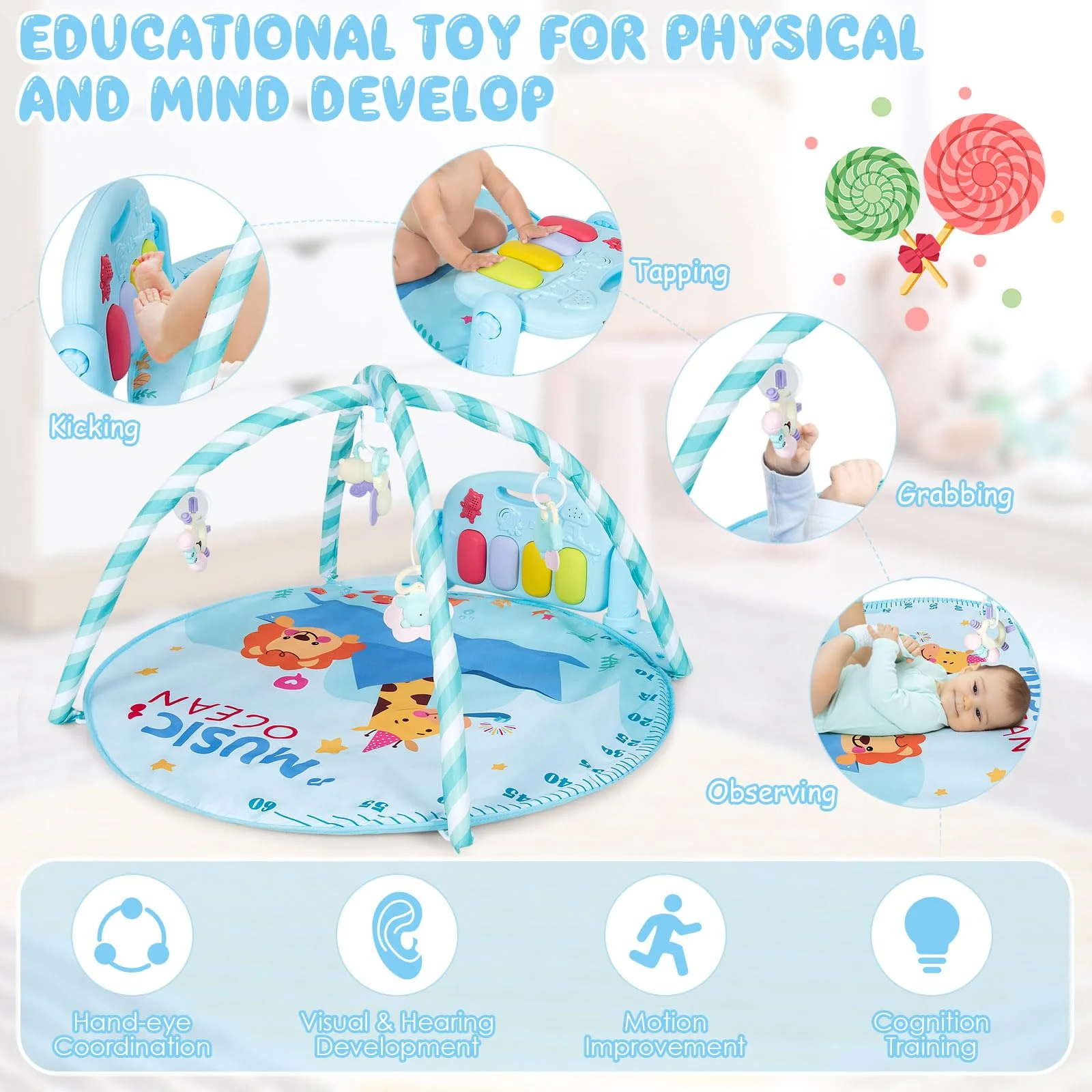 HONEY JOY Baby Gyms Play Mats - Image 5