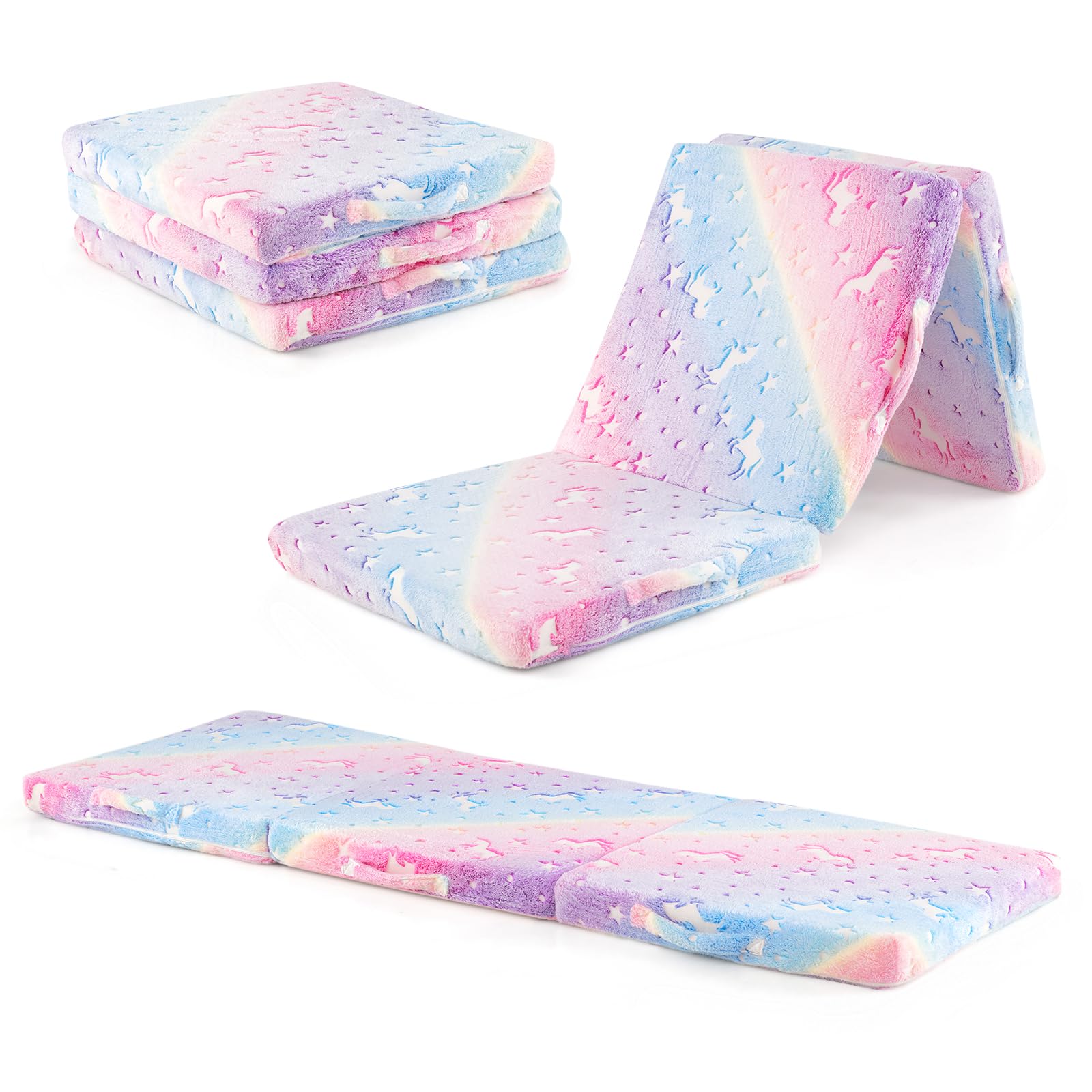 HONEY JOY Foldable Floor Mattress for Kids - Image 12