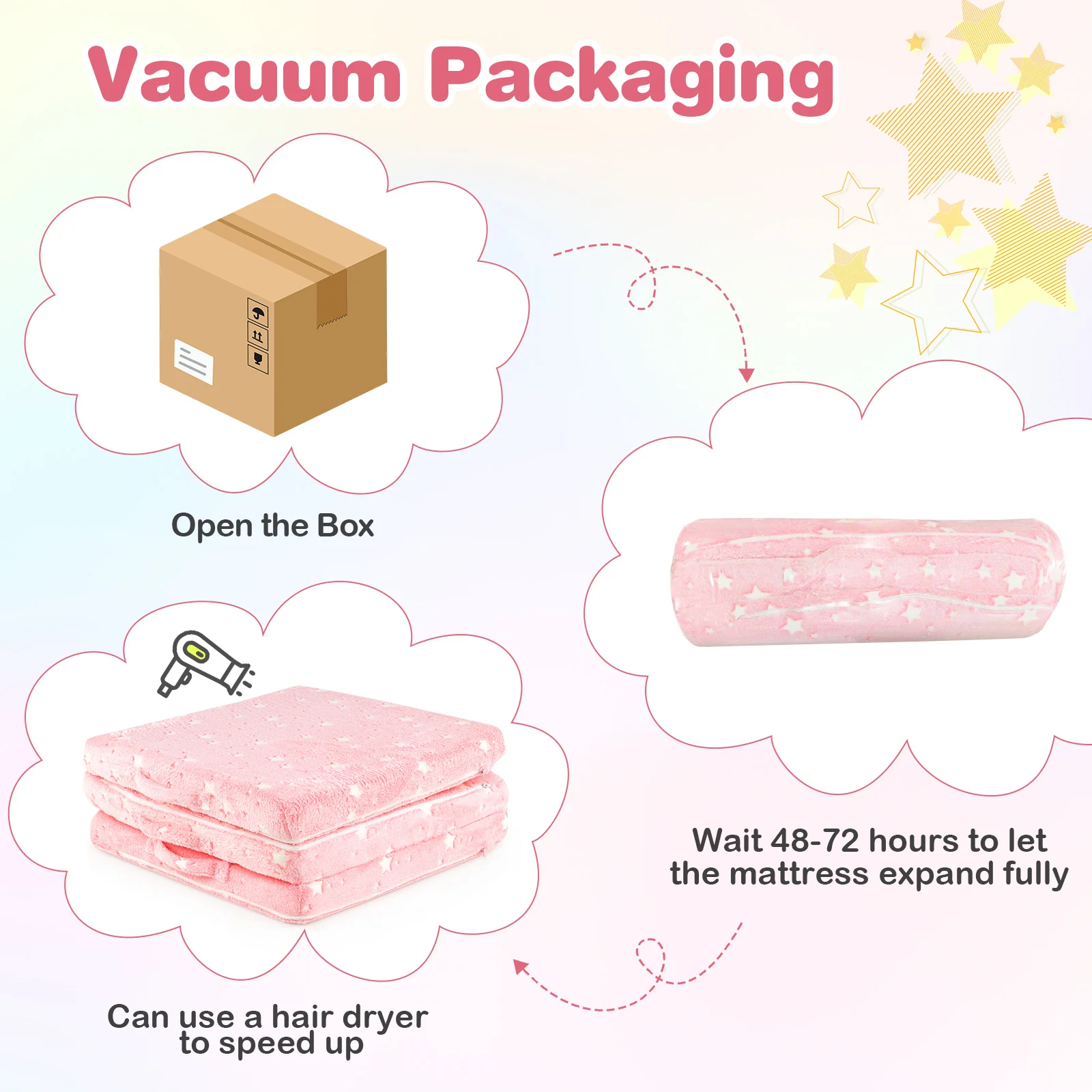 HONEY JOY Foldable Floor Mattress for Kids - Image 9