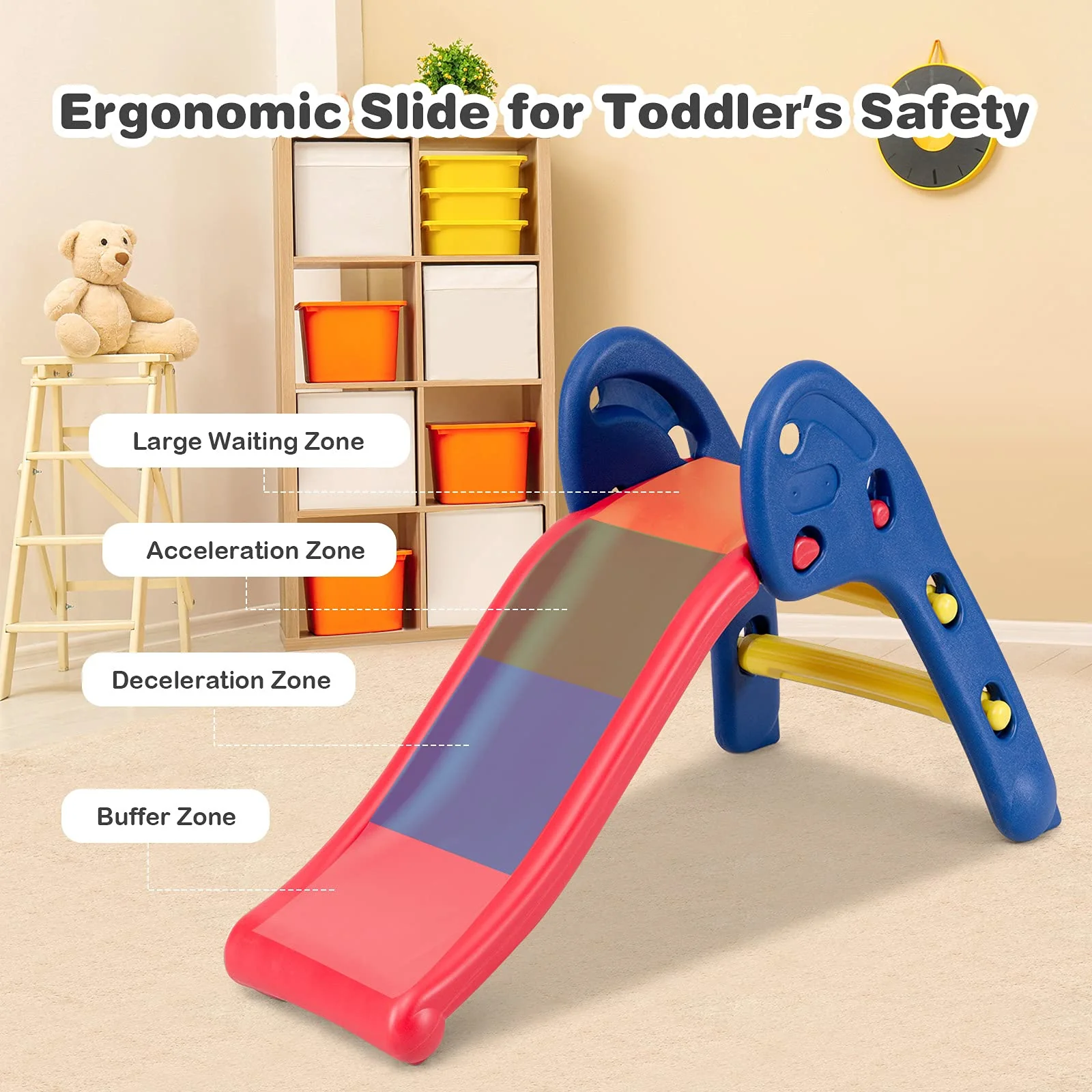 HONEY JOY Kid Folding Sliding w/Triangle Structure - Image 2