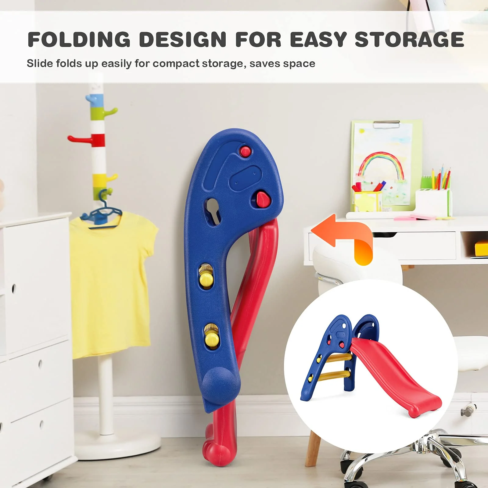 HONEY JOY Kid Folding Sliding w/Triangle Structure - Image 3