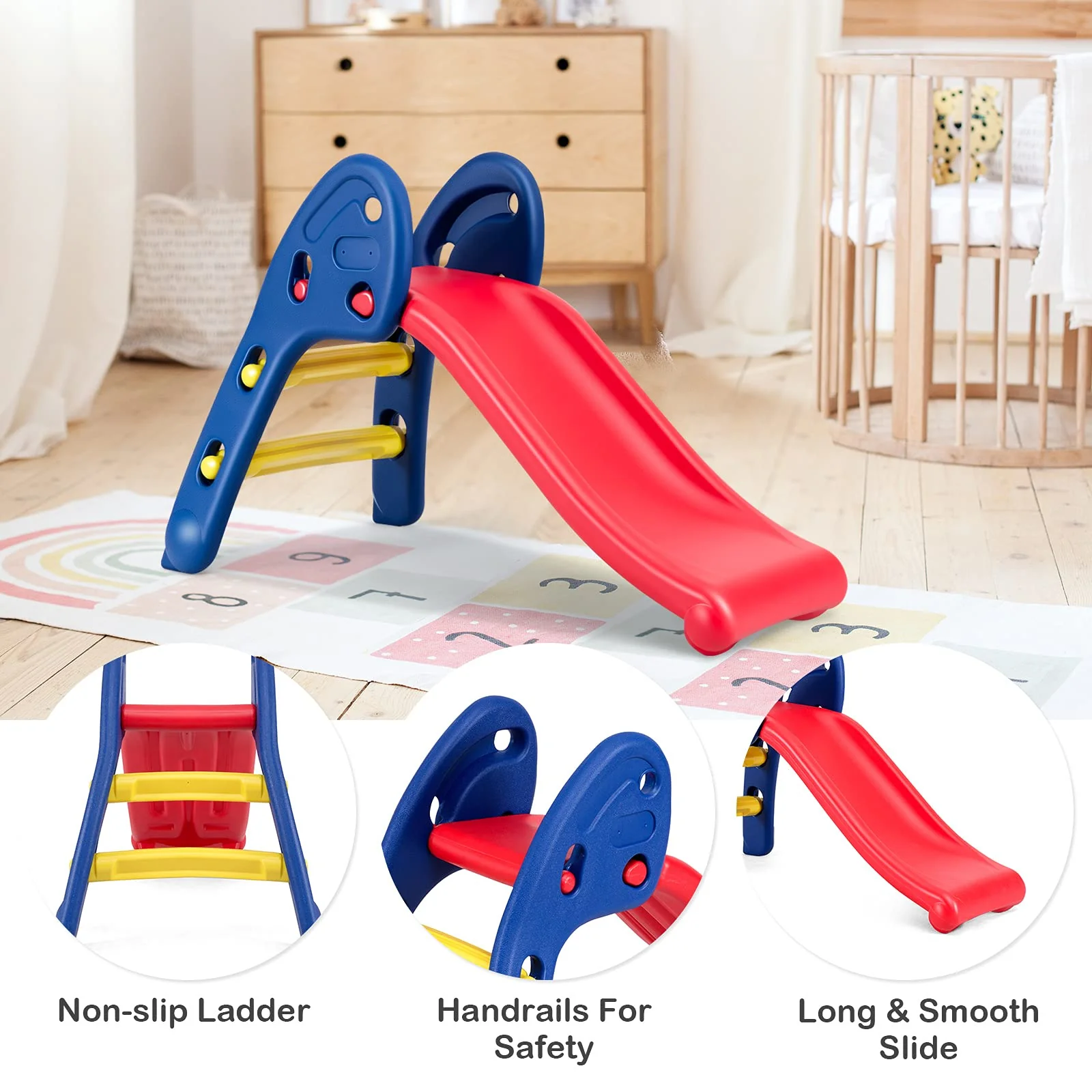 HONEY JOY Kid Folding Sliding w/Triangle Structure - Image 8