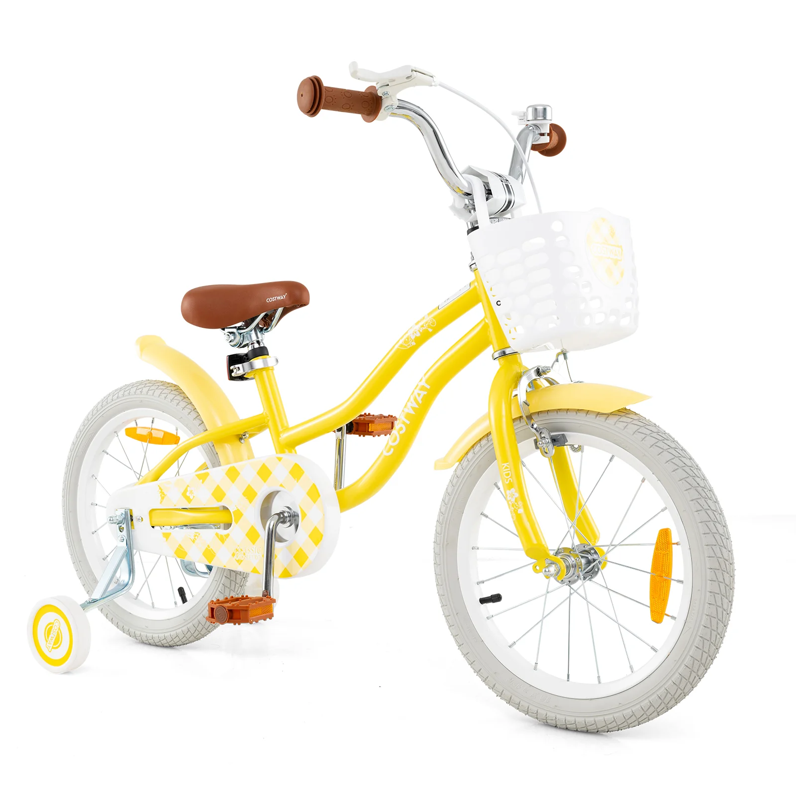 HONEY JOY Kids Bike, 16 Inch Boys Girls Bike for 3-8 Years w/Training Wheels - Image 18