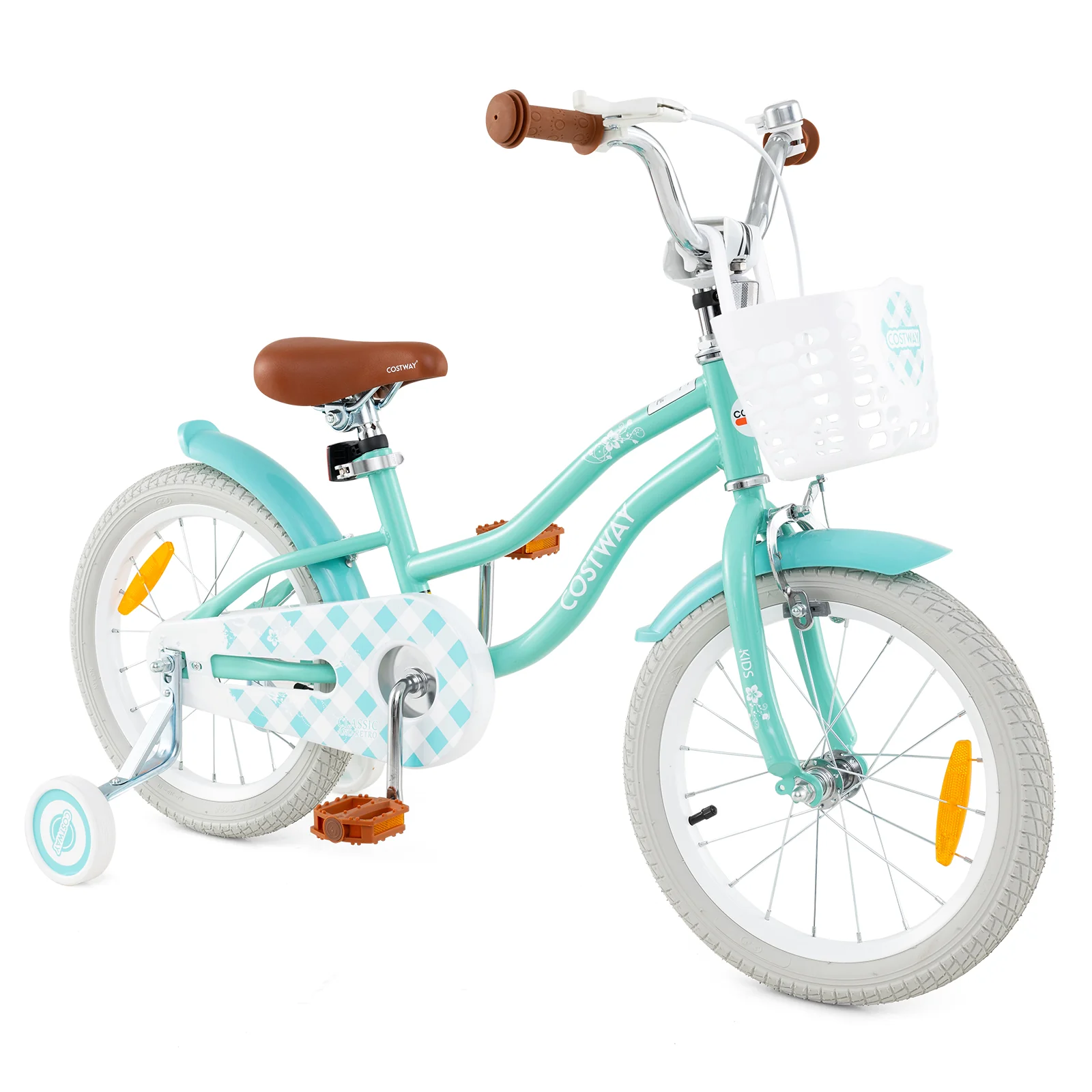 HONEY JOY Kids Bike, 16 Inch Boys Girls Bike for 3-8 Years w/Training Wheels - Image 21