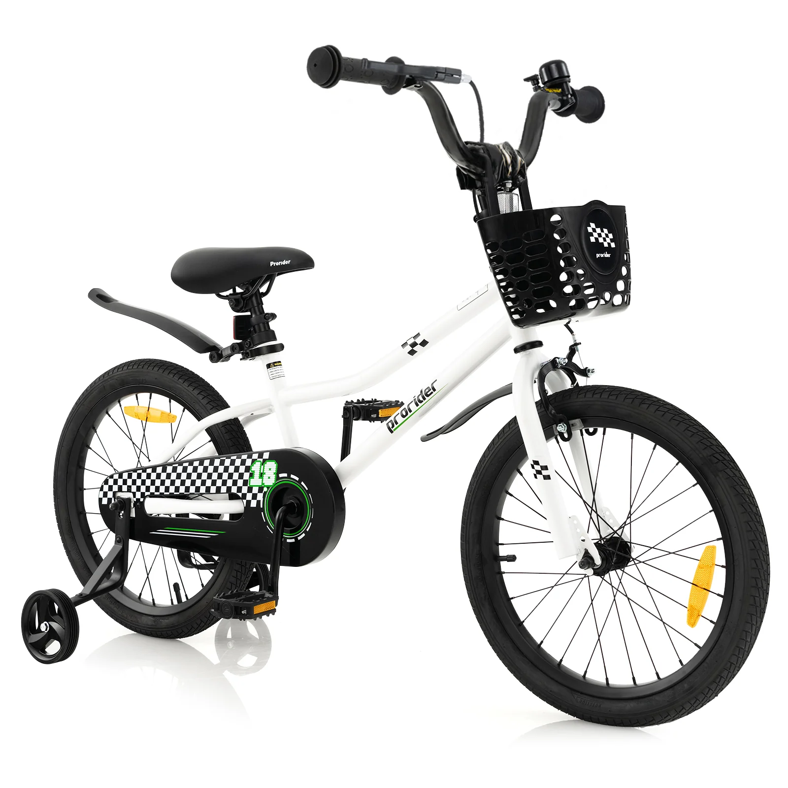 HONEY JOY Kids Bike, 14 16 18 Inch Boys Girls Bike for 3-8 Years w/Training Wheels - Image 11