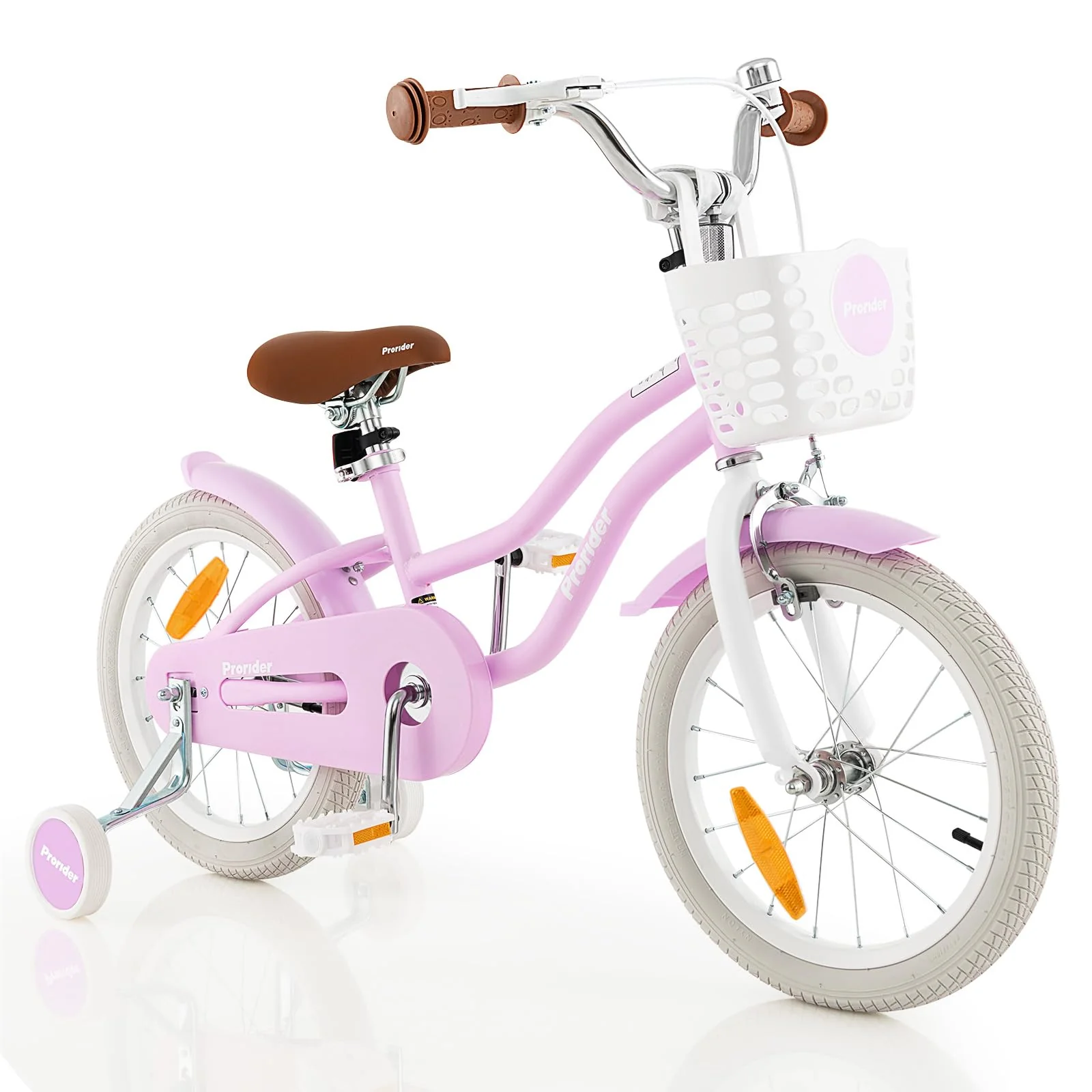 HONEY JOY Kids Bike, 18 Inch Boys Girls Bike for 3-8 Years w/Training Wheels, Adjustable Handlebar & Seat - Image 20
