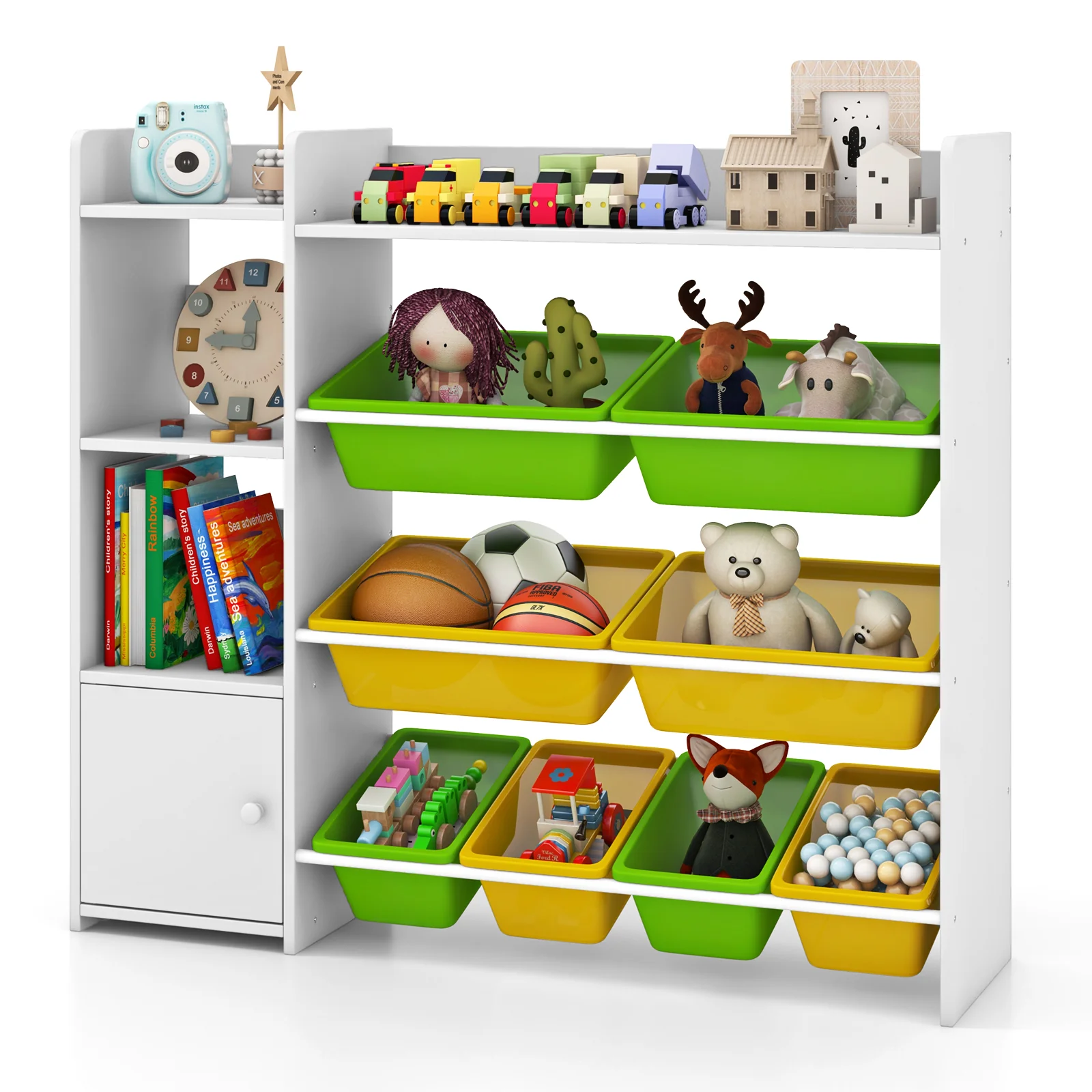 HONEY JOY Kids Bookshelf, Toy Storage Organiser - Image 11