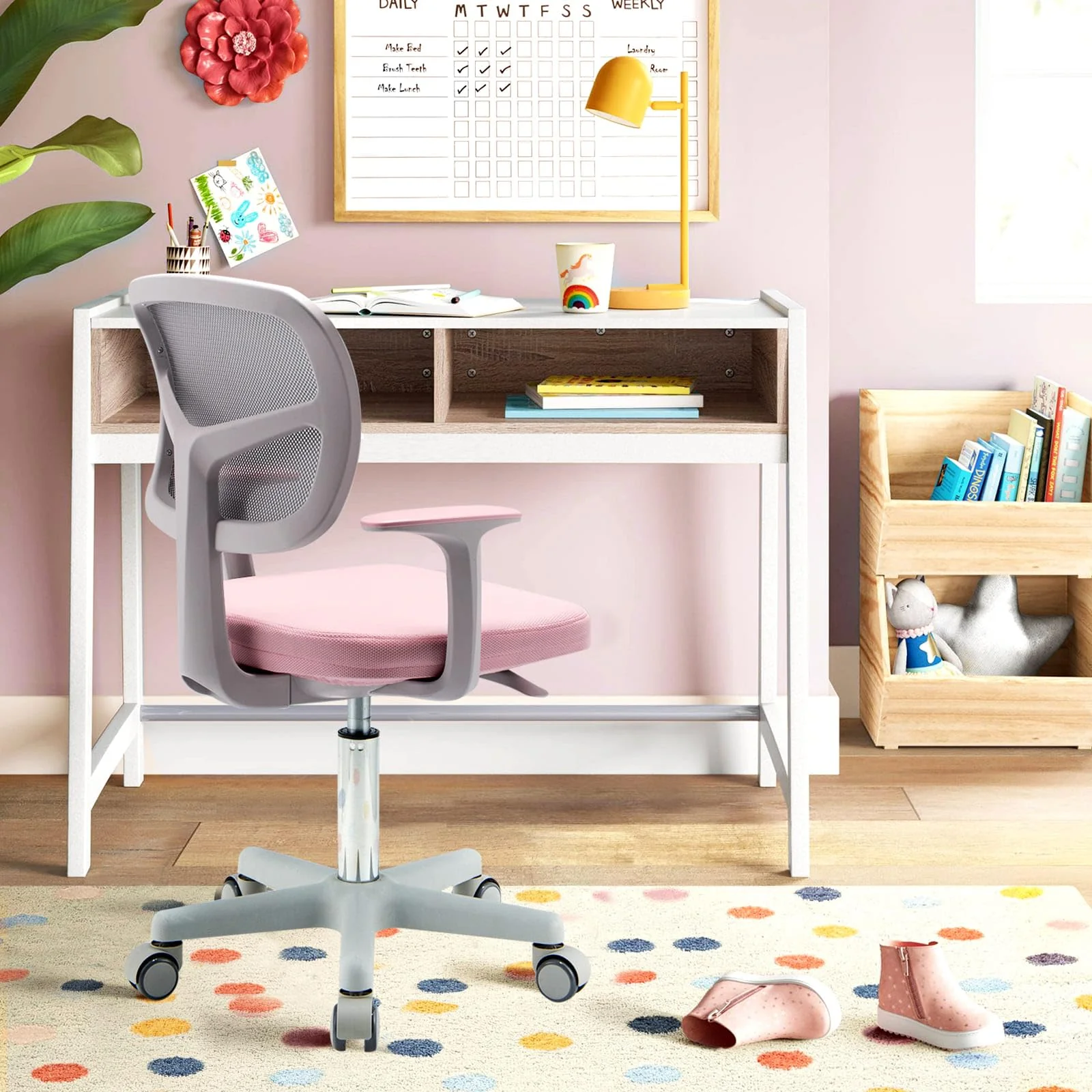 HONEY JOY Kids Desk Chair Children Study Computer Chair with Adjustable Height - Image 14