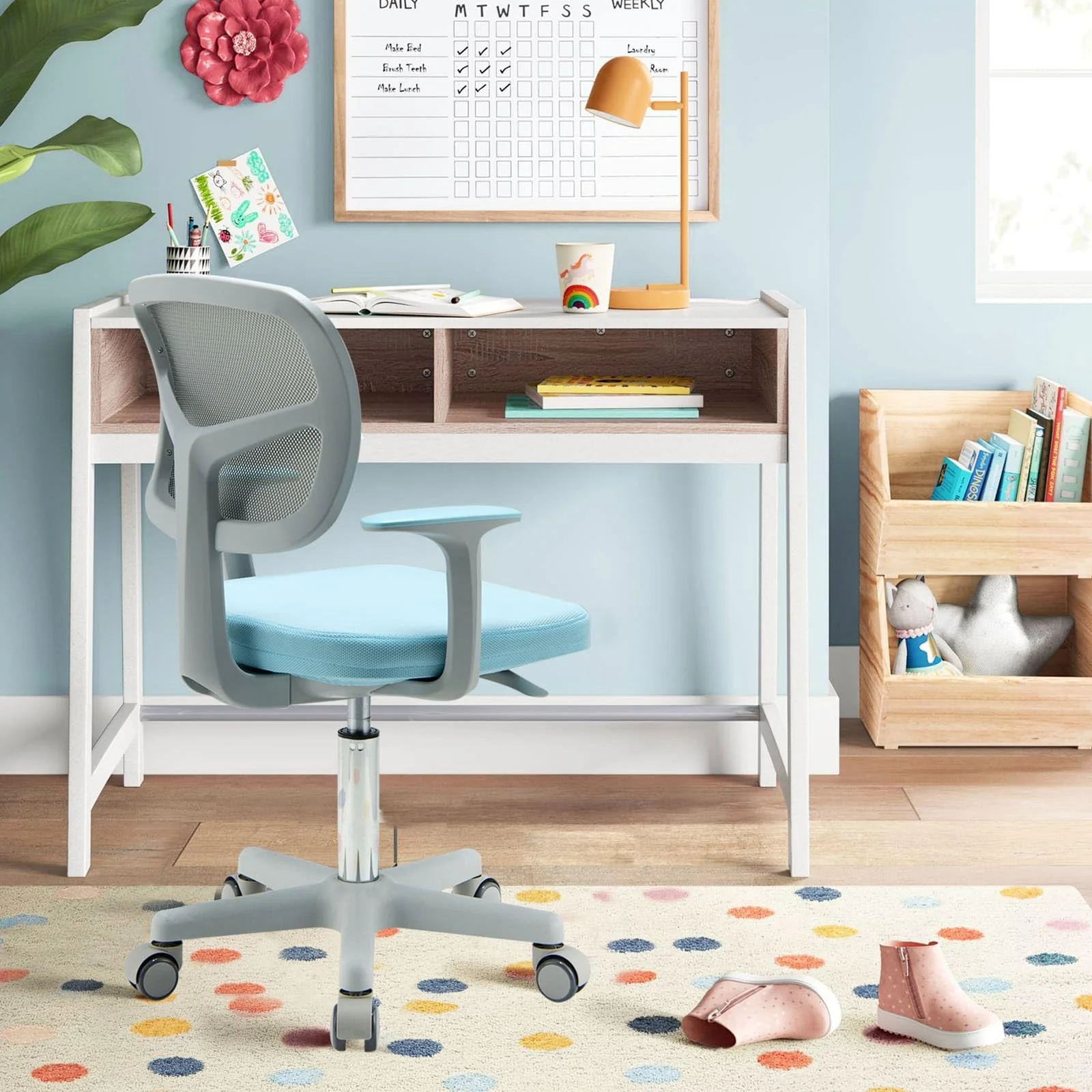 HONEY JOY Kids Desk Chair Children Study Computer Chair with Adjustable Height - Image 8