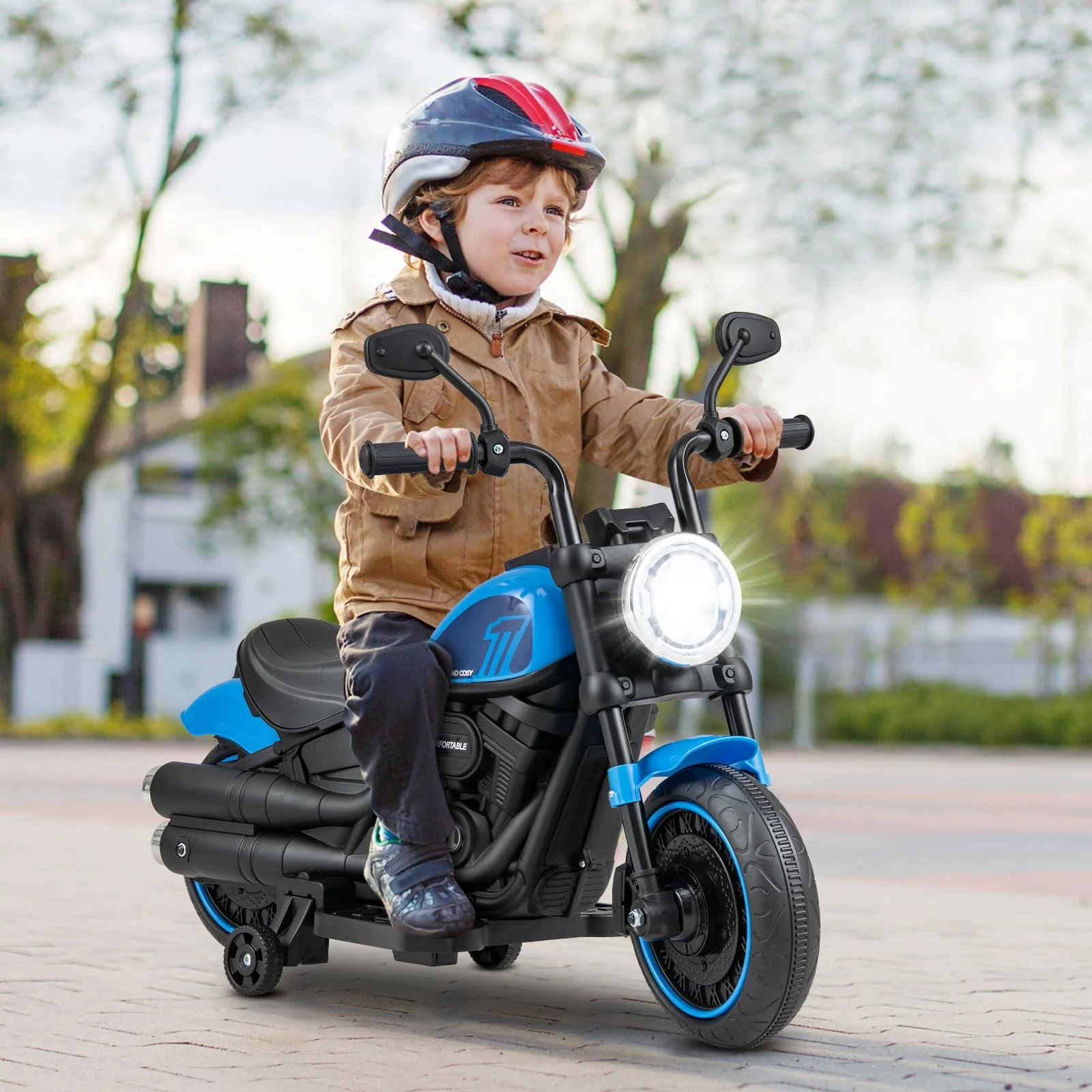 HONEY JOY Kids Electric Motorcycle - Image 2