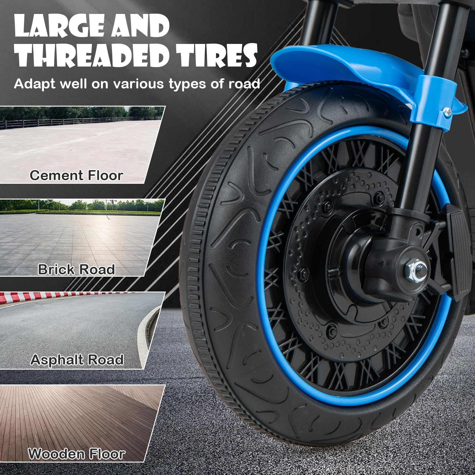 HONEY JOY Kids Electric Motorcycle - Image 5