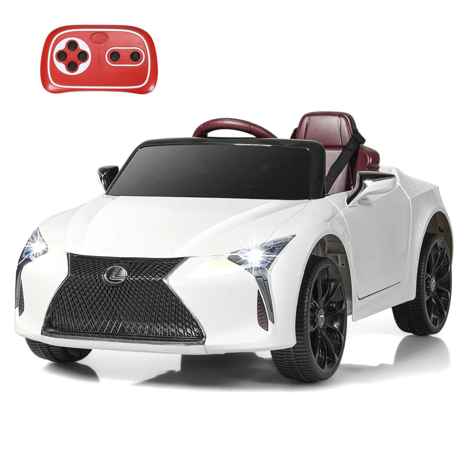 HONEY JOY Kids Electric Ride on Car Licensed Lexus LC500 12V Battery Powered Car - Image 9