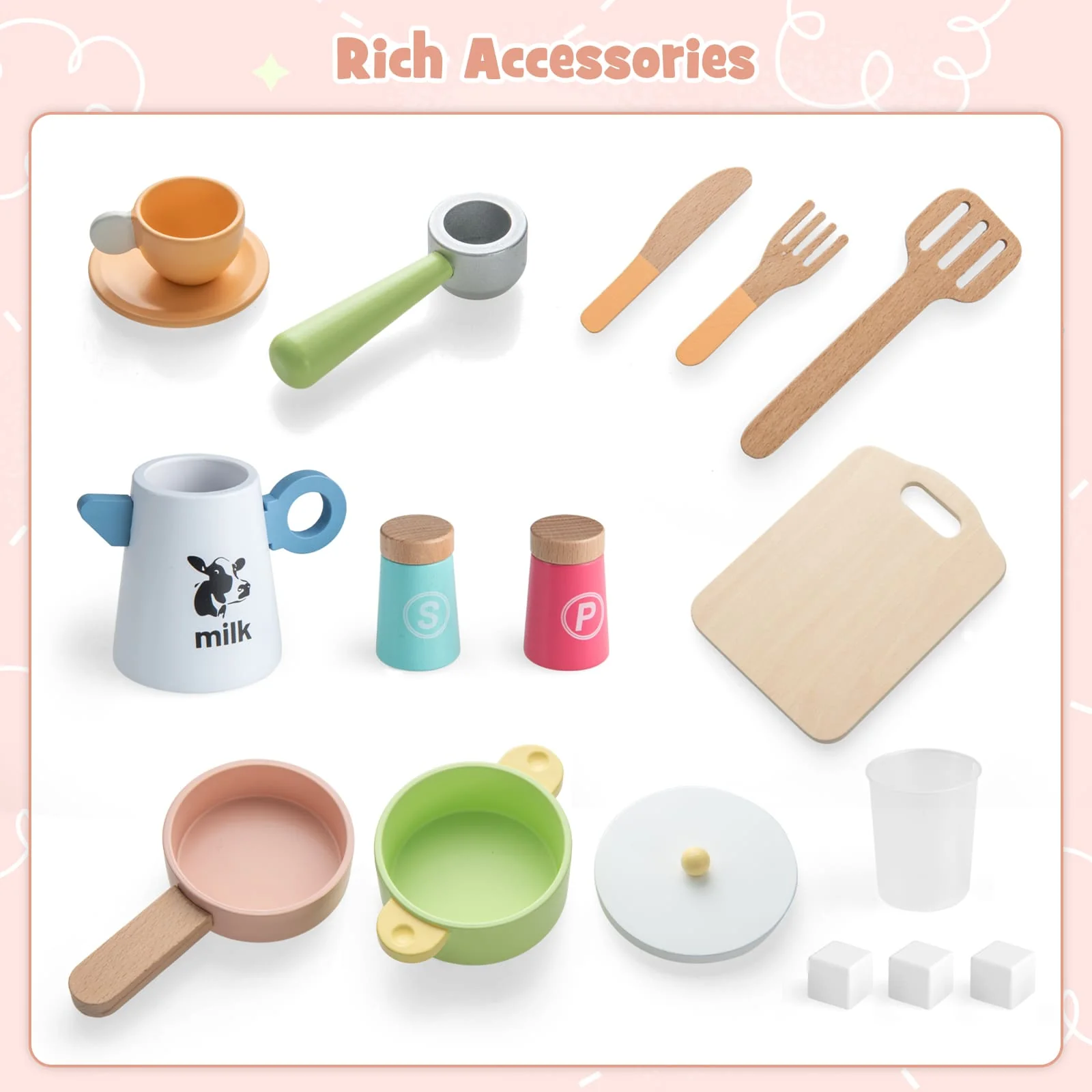 HONEY JOY Kids Kitchen Playset - Image 10
