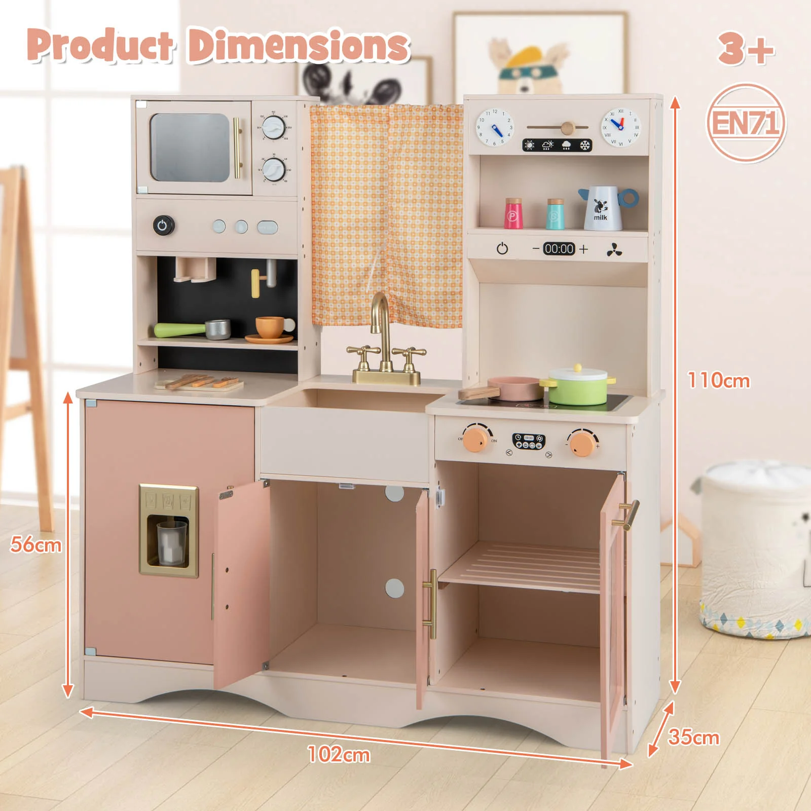 HONEY JOY Kids Kitchen Playset - Image 4