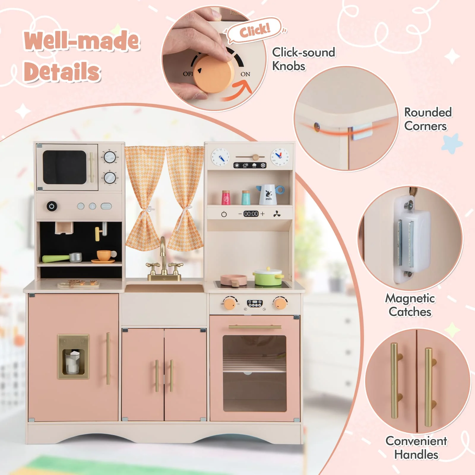 HONEY JOY Kids Kitchen Playset - Image 6