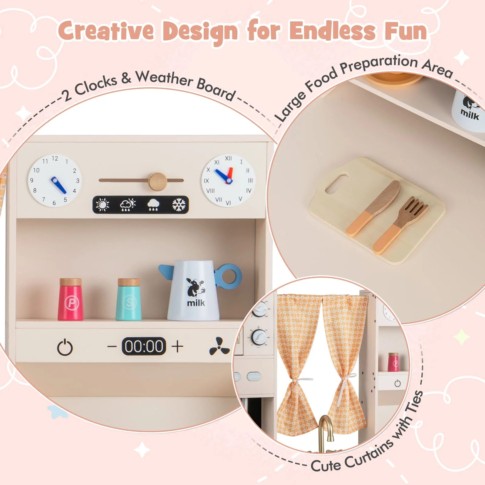 HONEY JOY Kids Kitchen Playset - Image 8