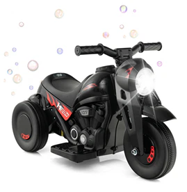 HONEY JOY Kids Motorcycle 6V Battery Powered Ride on Motorbike with Bubble Maker - Image 10