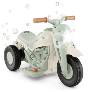 HONEY JOY Kids Motorcycle 6V Battery Powered Ride on Motorbike with Bubble Maker - Image 11