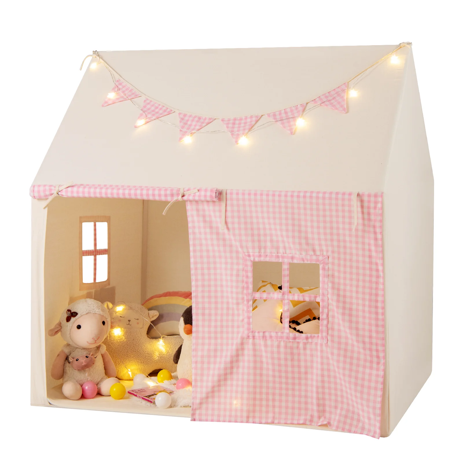 HONEY JOY Kids Play Tent, Large Playhouse - Image 10