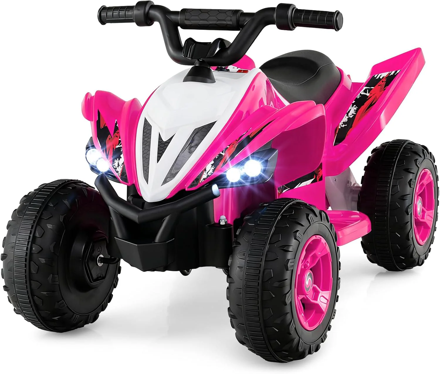 HONEY JOY Kids Ride On ATV 12V 4-Wheeler Quad Electric Vehicle w/LED Lights - Image 2