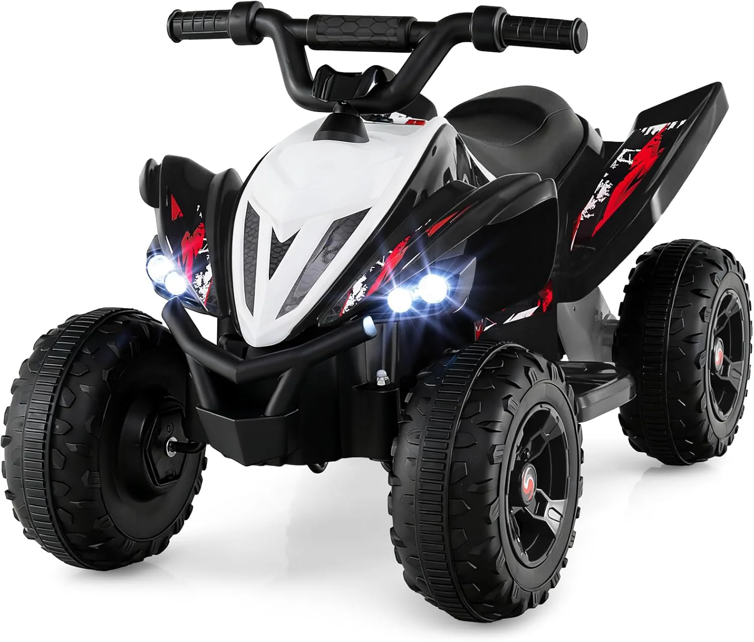 HONEY JOY Kids Ride On ATV 12V 4-Wheeler Quad Electric Vehicle w/LED Lights - Image 3