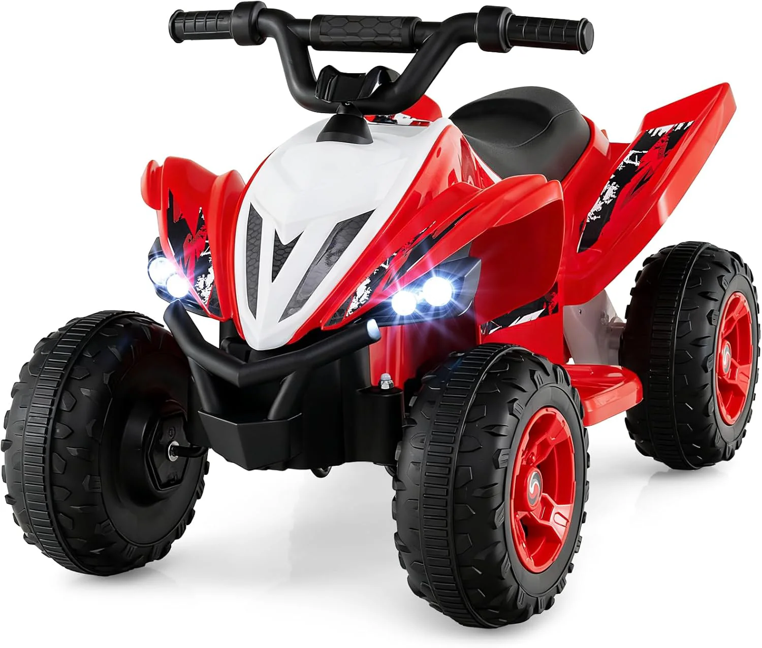 HONEY JOY Kids Ride On ATV 12V 4-Wheeler Quad Electric Vehicle w/LED Lights - Image 4