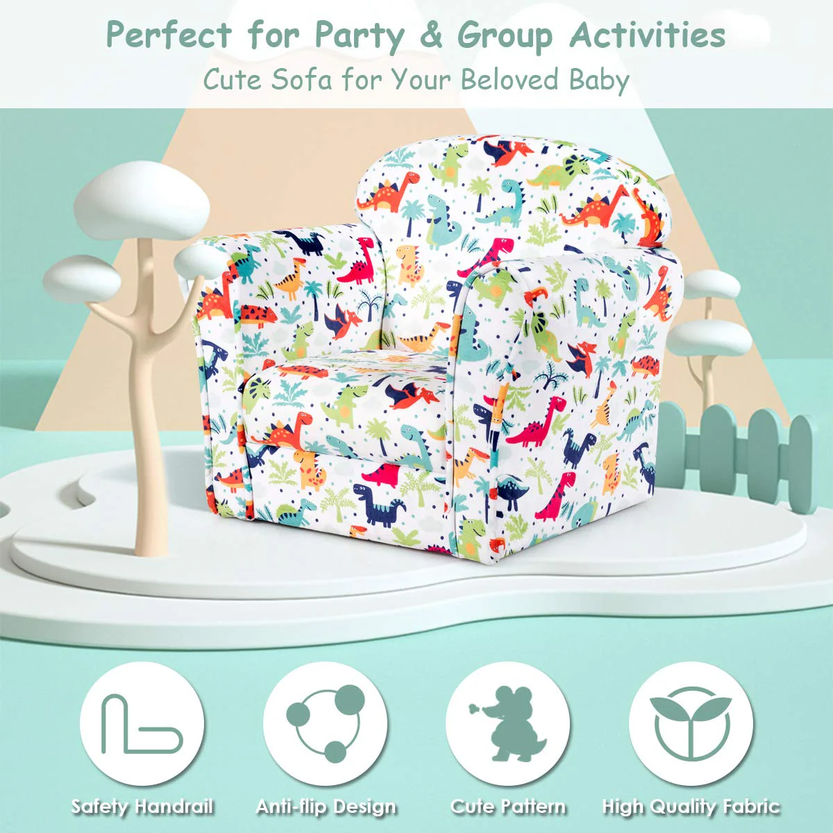 HONEY JOY Kids Sofa - Image 4