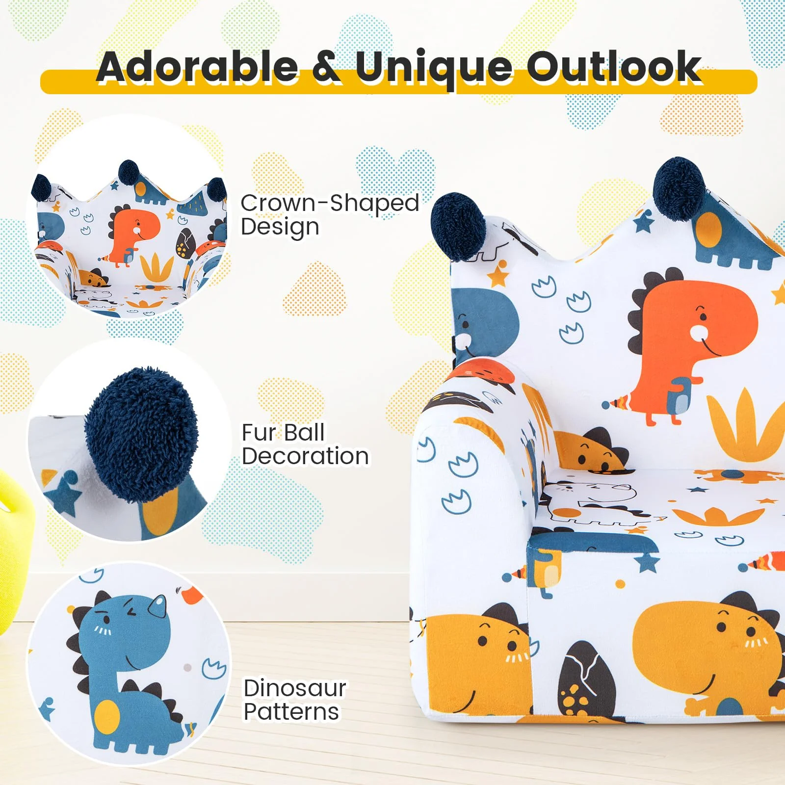 HONEY JOY Kids Sofa Chair - Image 7
