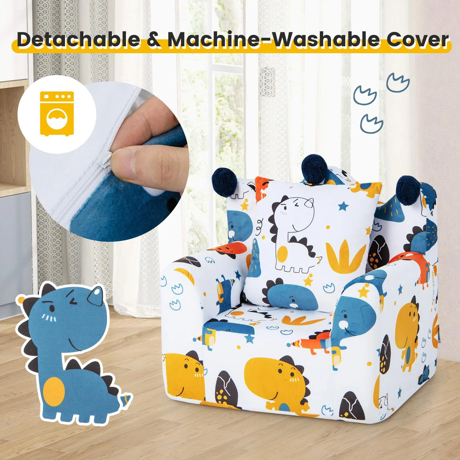 HONEY JOY Kids Sofa Chair - Image 8