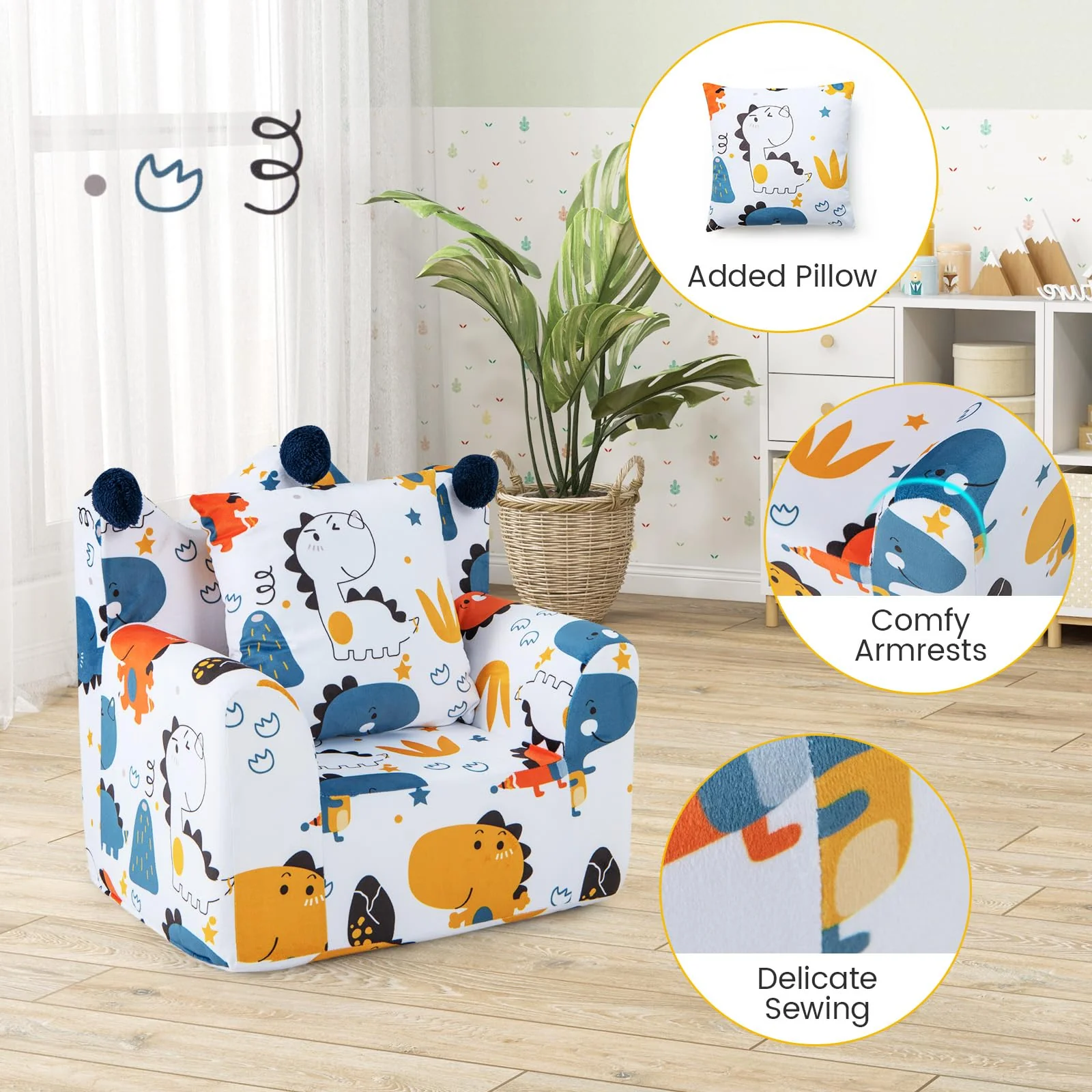 HONEY JOY Kids Sofa Chair - Image 9