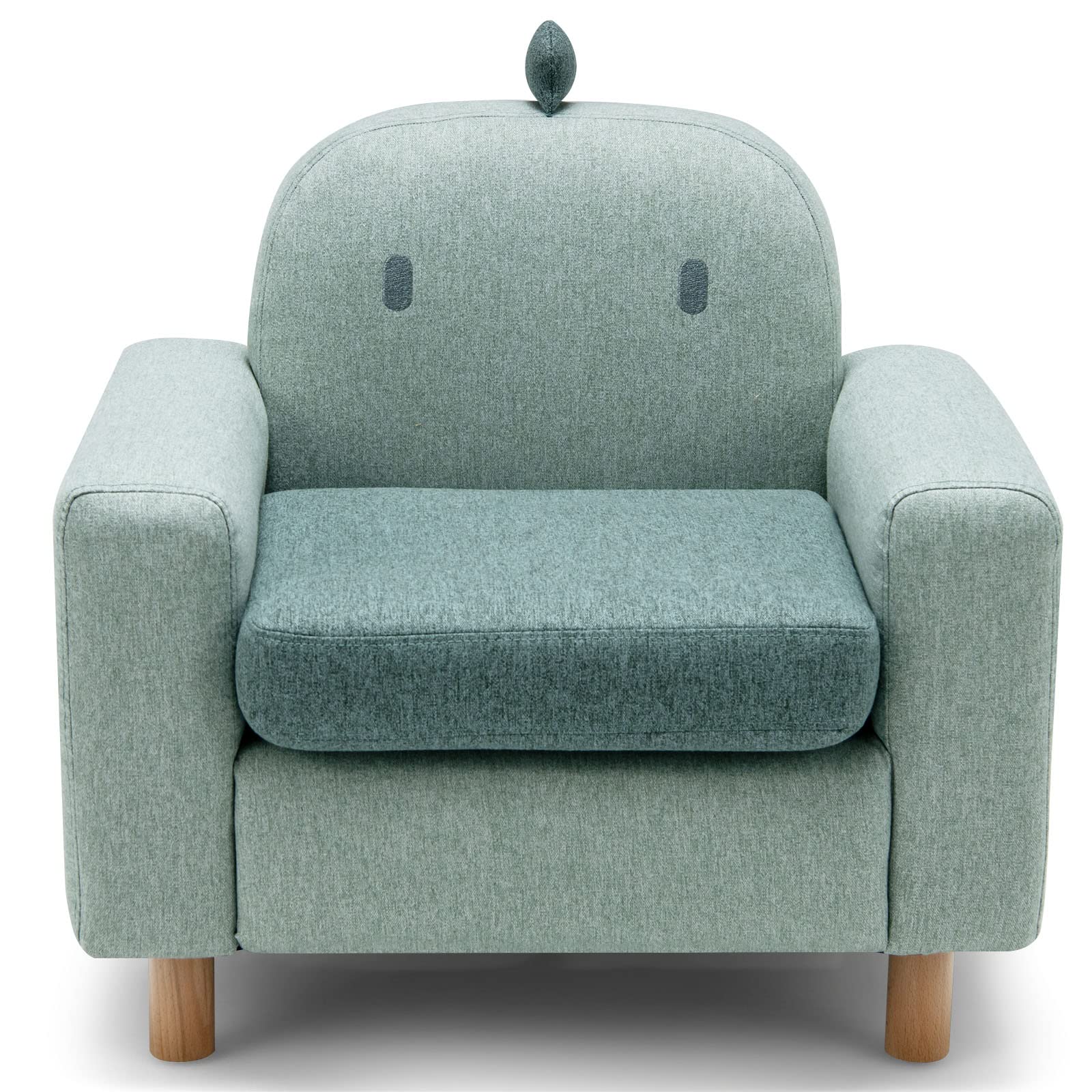 HONEY JOY Kids Sofa, Toddler Chair w/Solid Wood Frame, Thick Cushion, Child Armchair for Play Room - Image 10