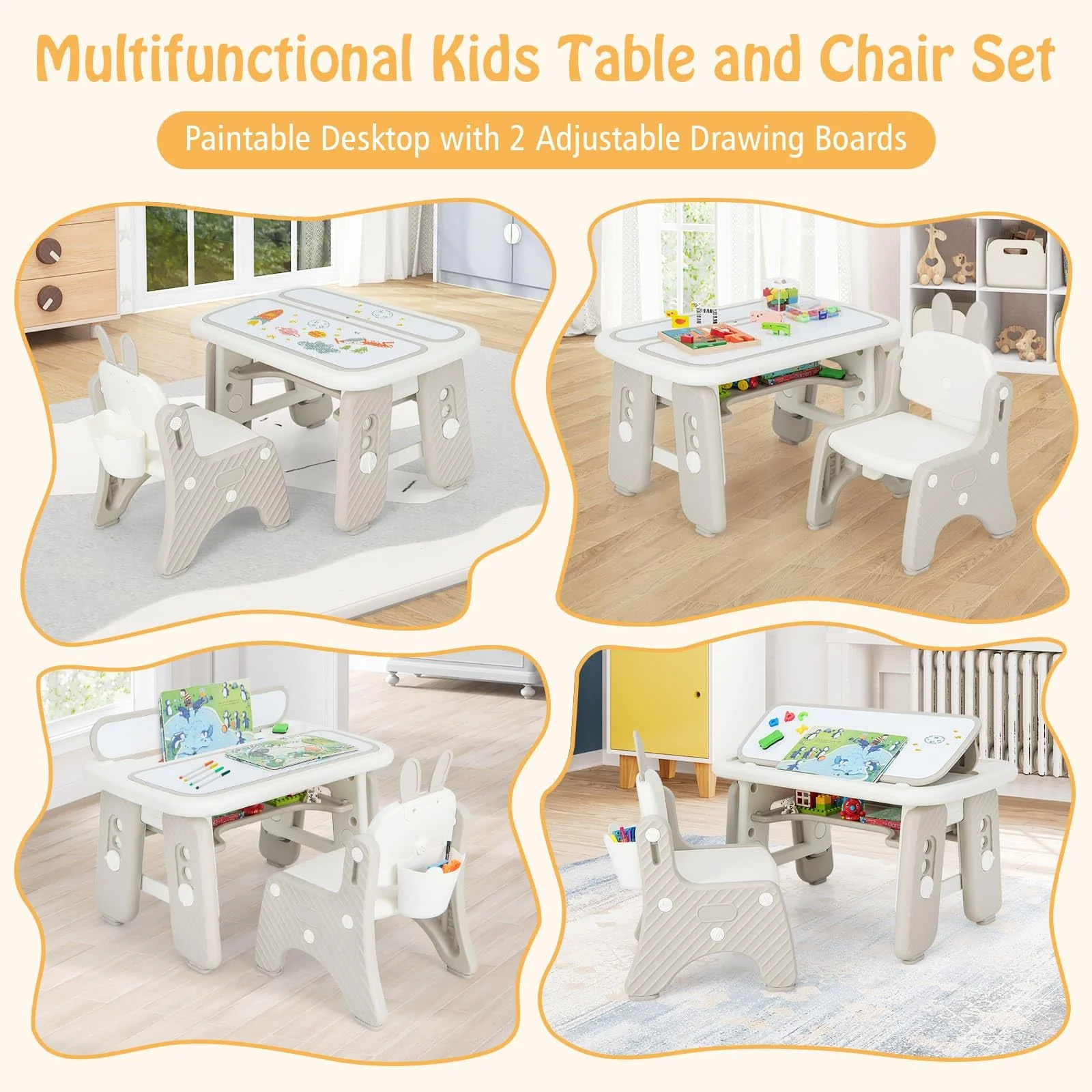 HONEY JOY Kids Table & Chair Set - Image 3