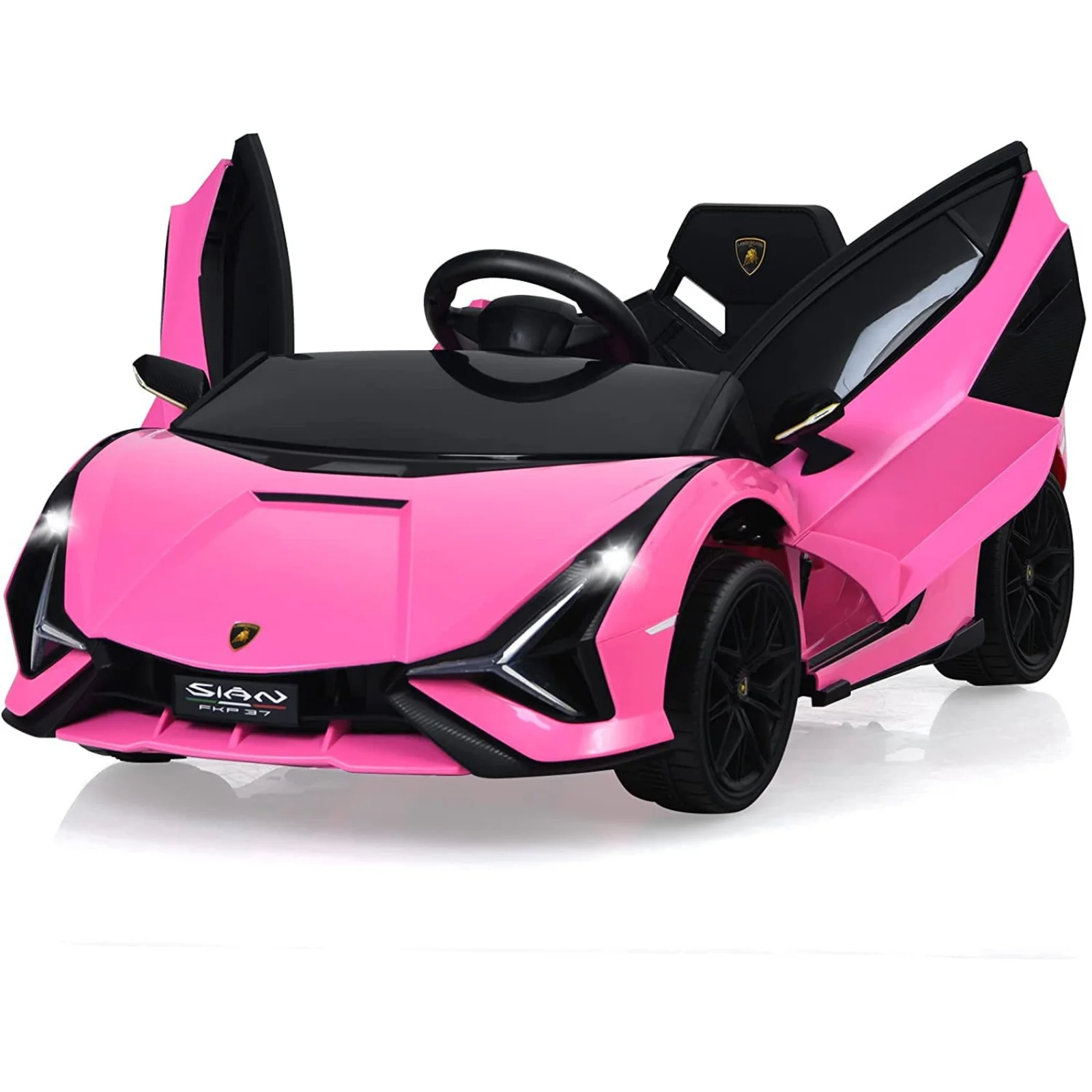HONEY JOY Lamborghini Licensed Kids Ride On Car, Children Electric Ride-on Vehicle with Parent Remote Contro