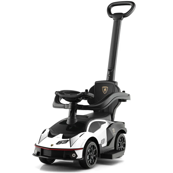 HONEY JOY Lamborghini Licensed Push Cars for Toddlers 1-3, 3 in 1 Stroller Sliding Walking Car w/Handle - Image 10