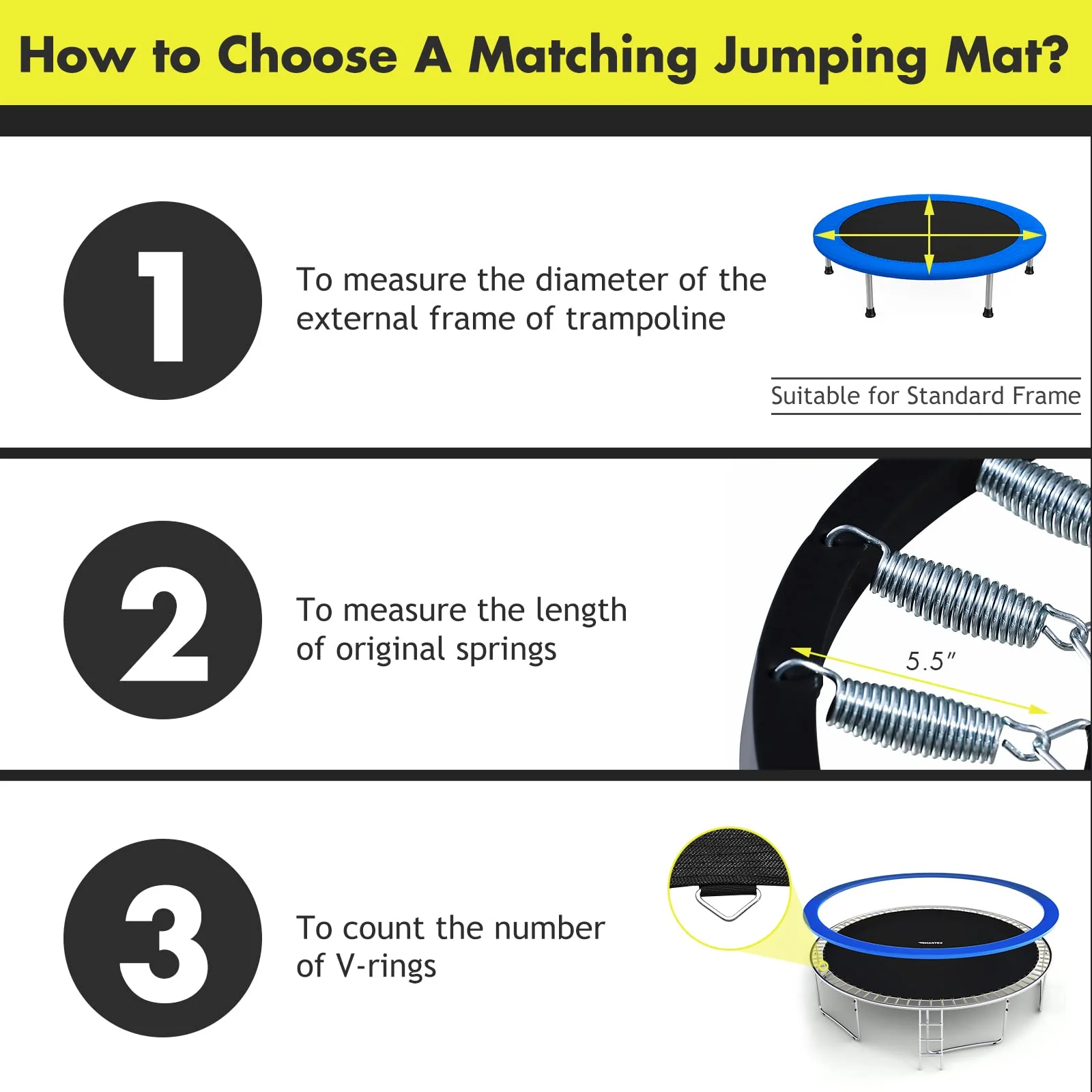 HONEY JOY Replacement Trampoline Mat - Image 6
