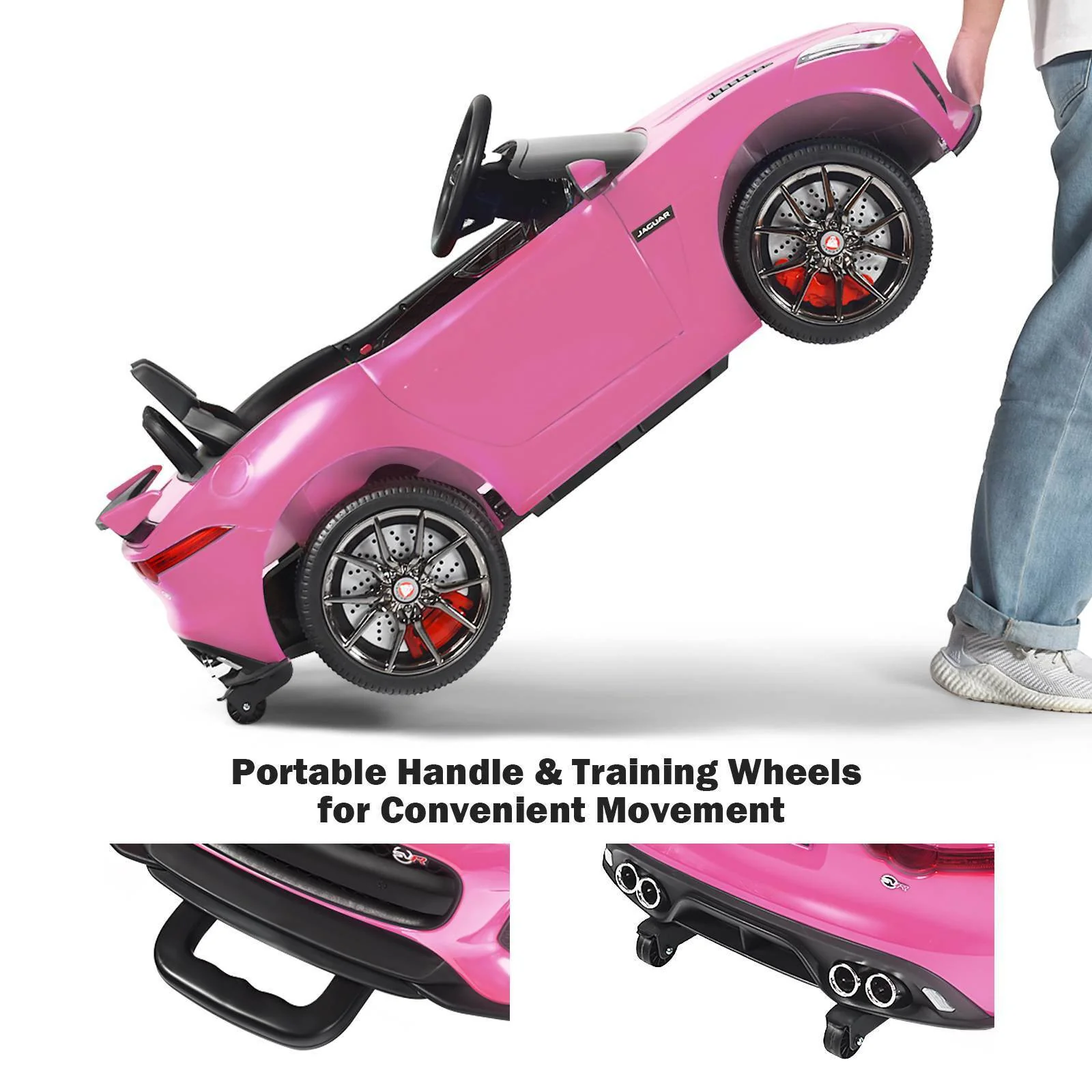 HONEY JOY Ride On Car 12V Licensed Jaguar F-Type SVRBattery Powered Ride on Toy - Image 7
