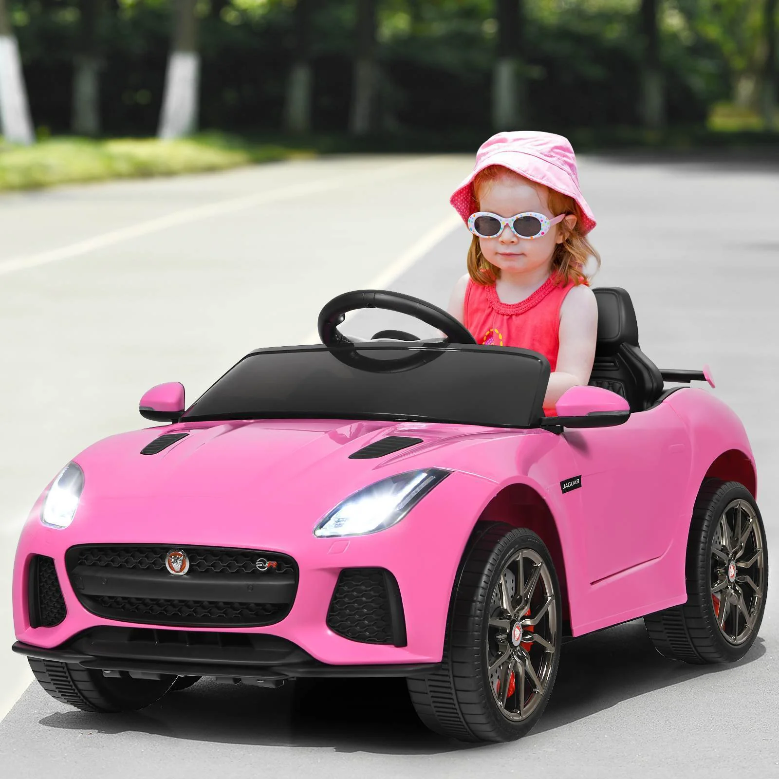 HONEY JOY Ride On Car 12V Licensed Jaguar F-Type SVRBattery Powered Ride on Toy - Image 9