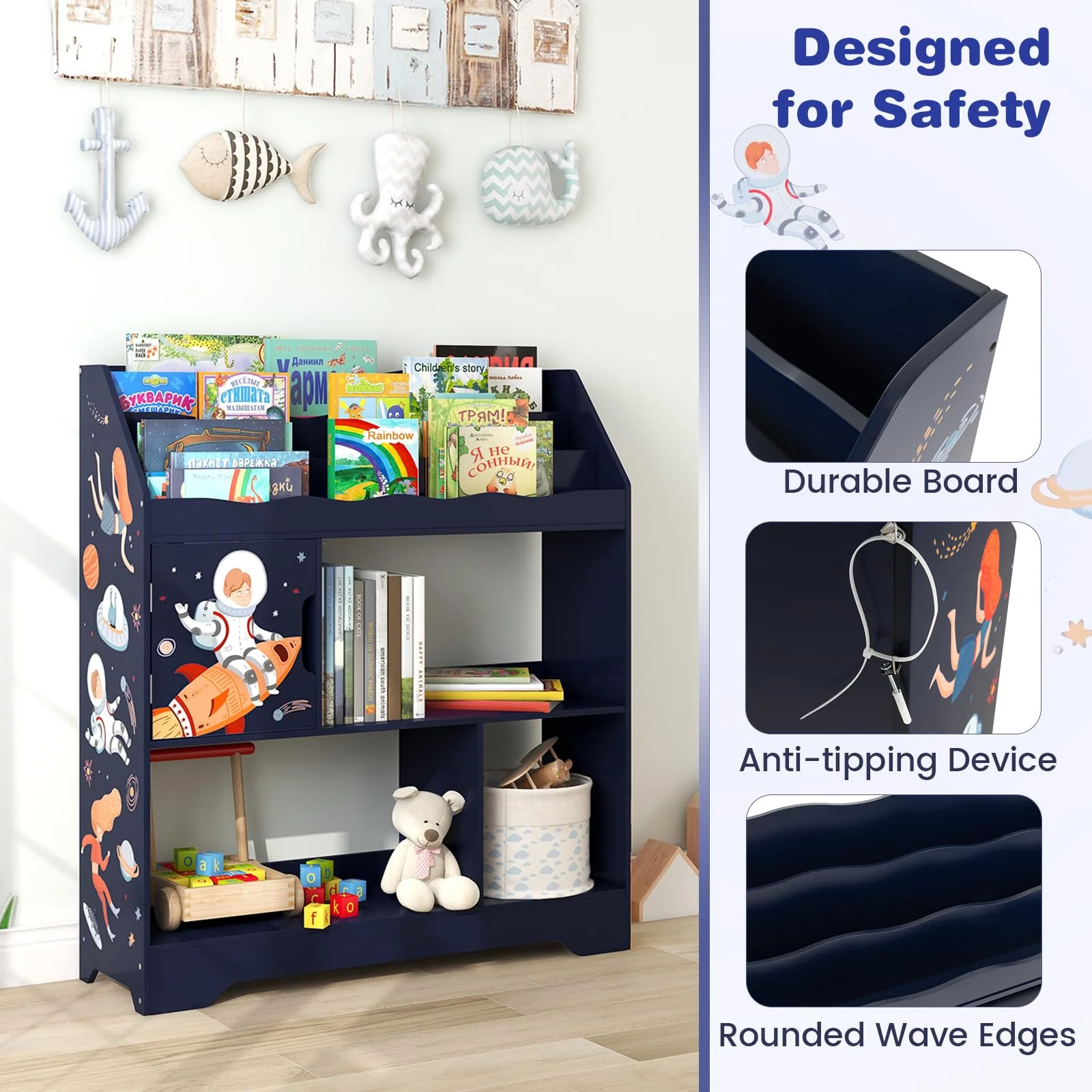 HONEY JOY Toy Storage Organiser Display Stand - Image 5